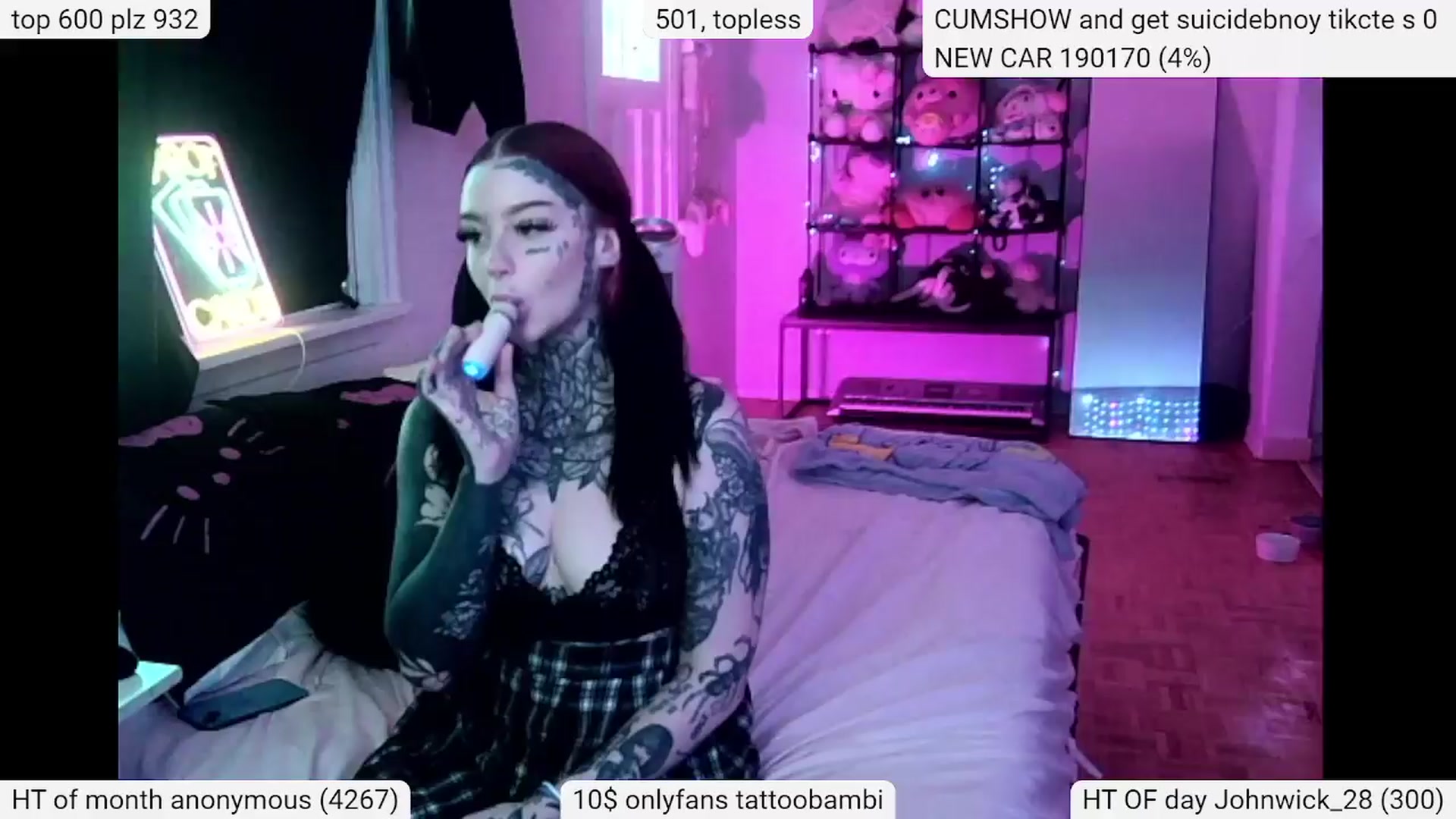 Gallery image thumbnail from Tattoobambi's myfreecams stream on, 04/13/2024, 20:37 image 6 of 20