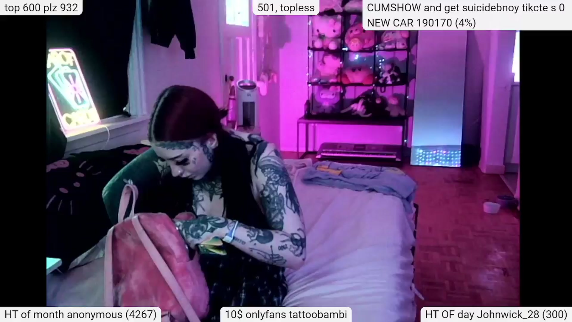 Gallery image thumbnail from Tattoobambi's myfreecams stream on, 04/13/2024, 20:37 image 3 of 20