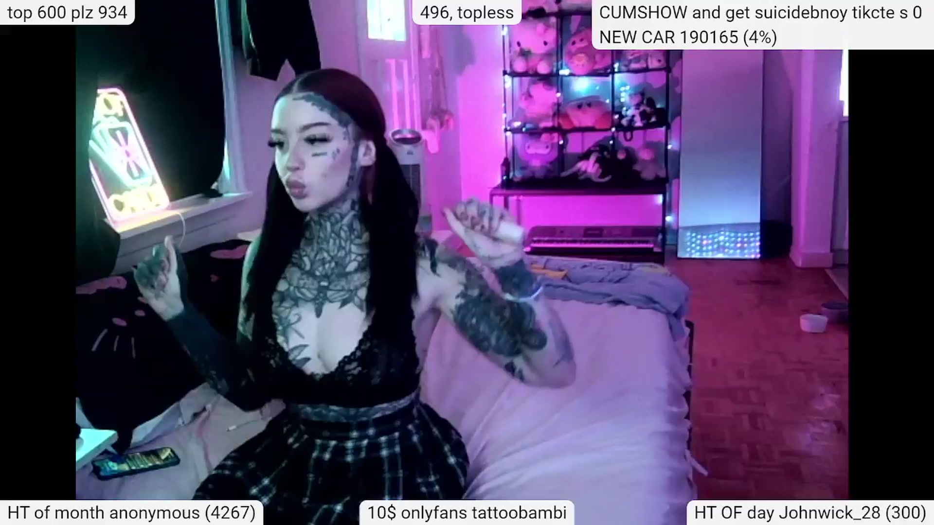 Gallery image thumbnail from Tattoobambi's myfreecams stream on, 04/13/2024, 20:37 image 19 of 20