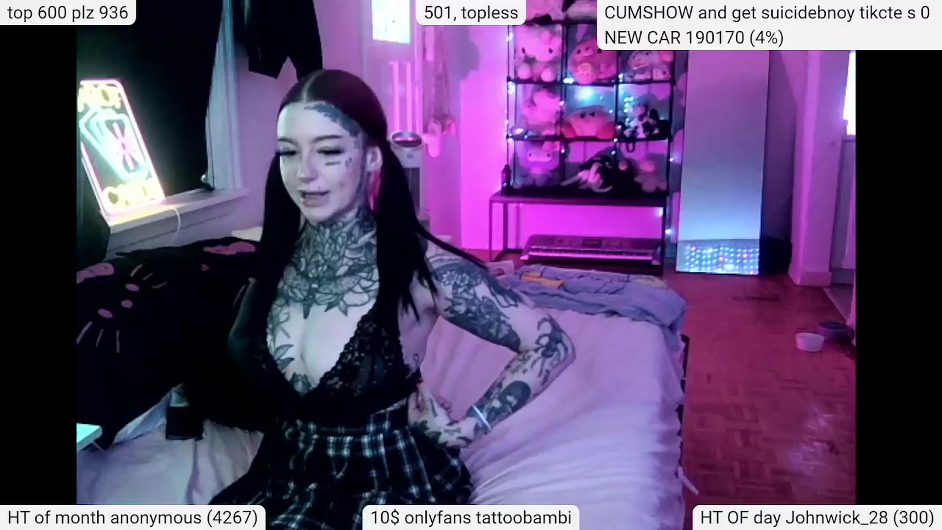 Gallery image thumbnail from Tattoobambi's myfreecams stream on, 04/13/2024, 20:37 image 1 of 20