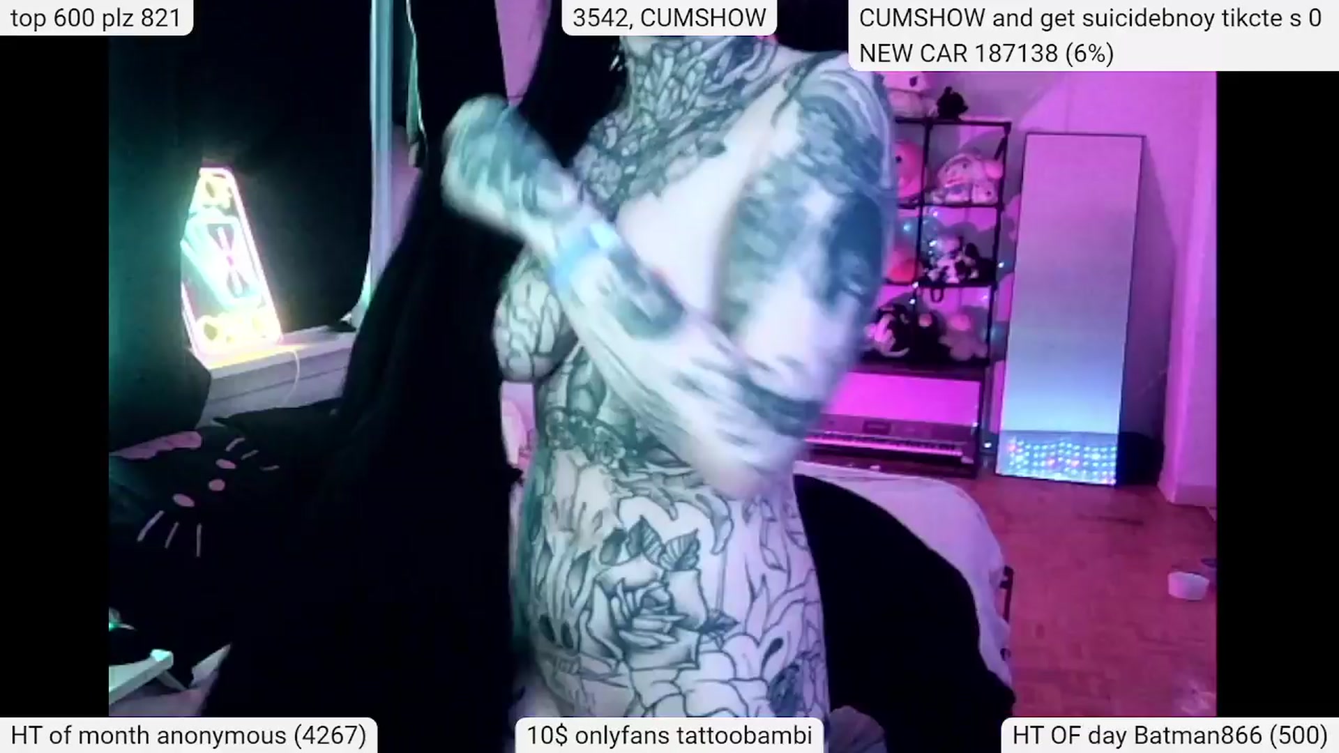 Gallery image thumbnail from Tattoobambi's myfreecams stream on, 04/13/2024, 22:42 image 12 of 20