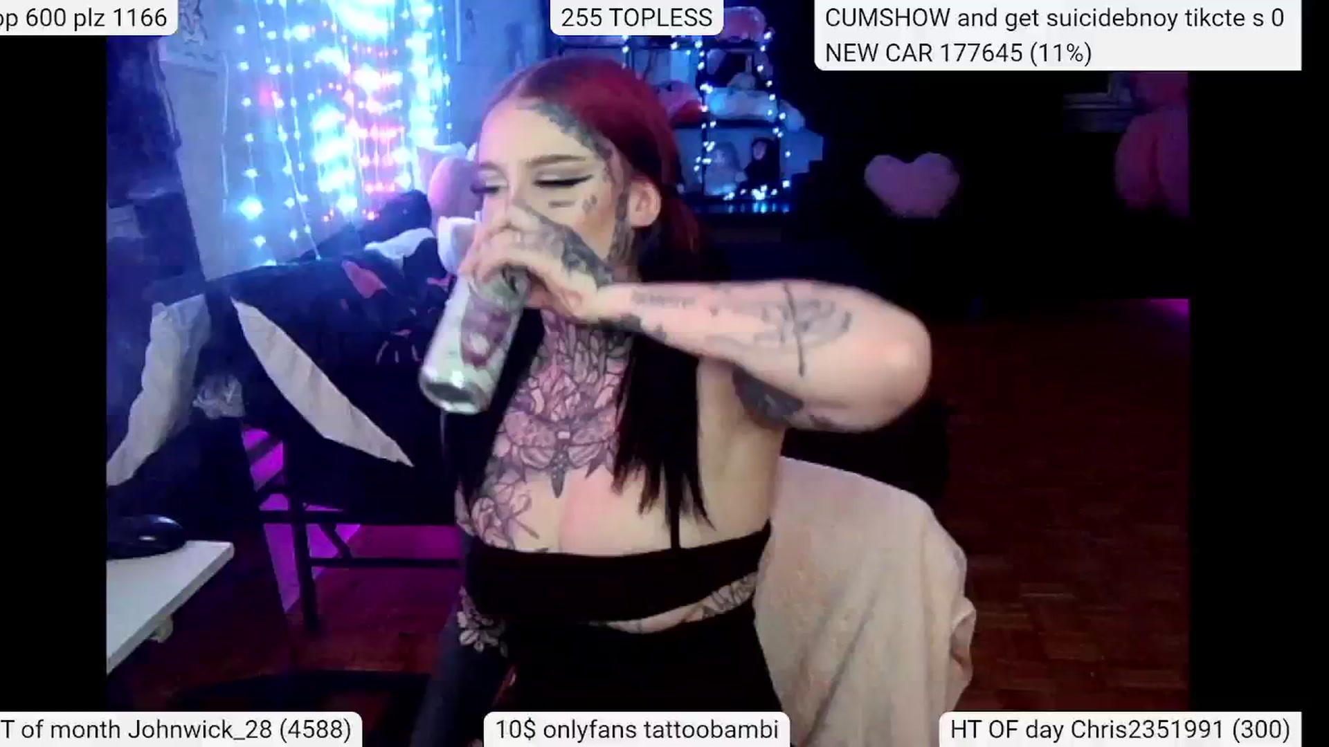 Gallery image thumbnail from Tattoobambi's myfreecams stream on, 04/25/2024, 02:33 image 15 of 20