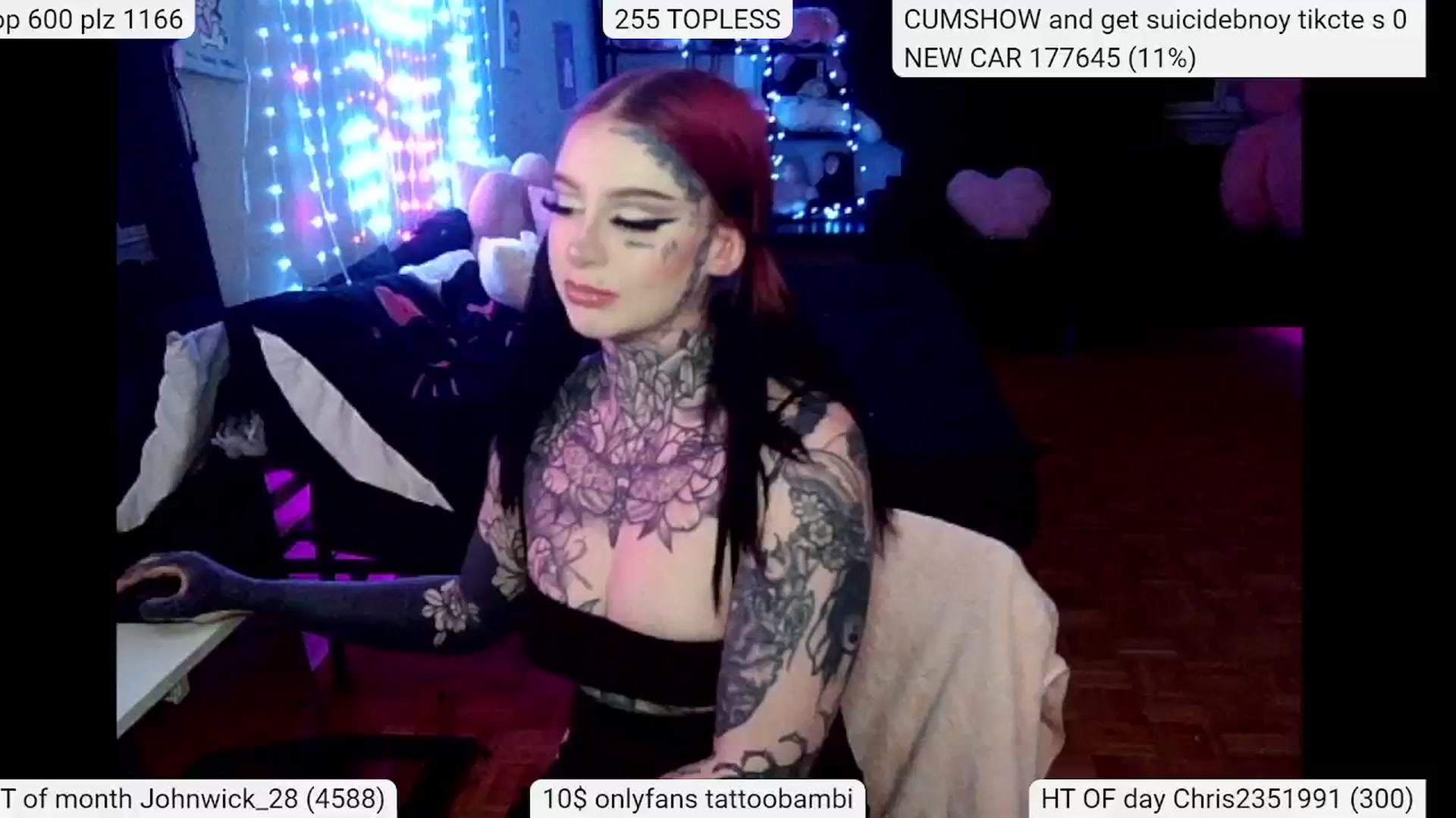 Gallery image thumbnail from Tattoobambi's myfreecams stream on, 04/25/2024, 02:33 image 14 of 20