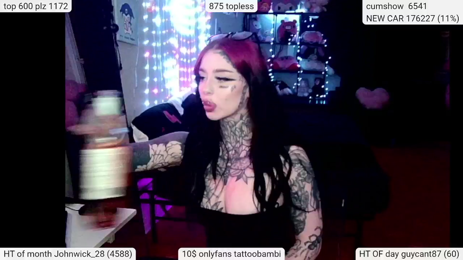 Gallery image thumbnail from Tattoobambi's myfreecams stream on, 04/26/2024, 01:52 image 1 of 20