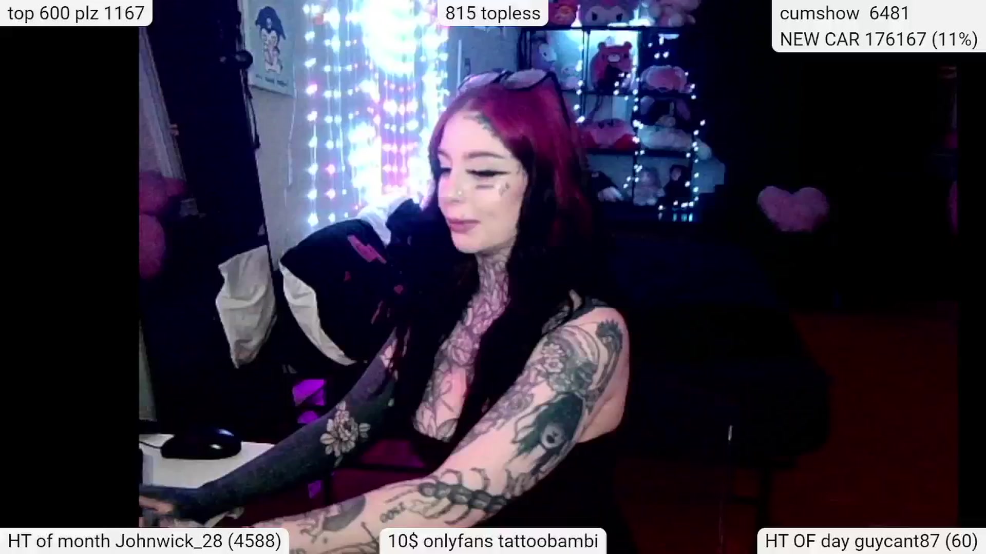 Gallery image thumbnail from Tattoobambi's myfreecams stream on, 04/26/2024, 01:52 image 2 of 20