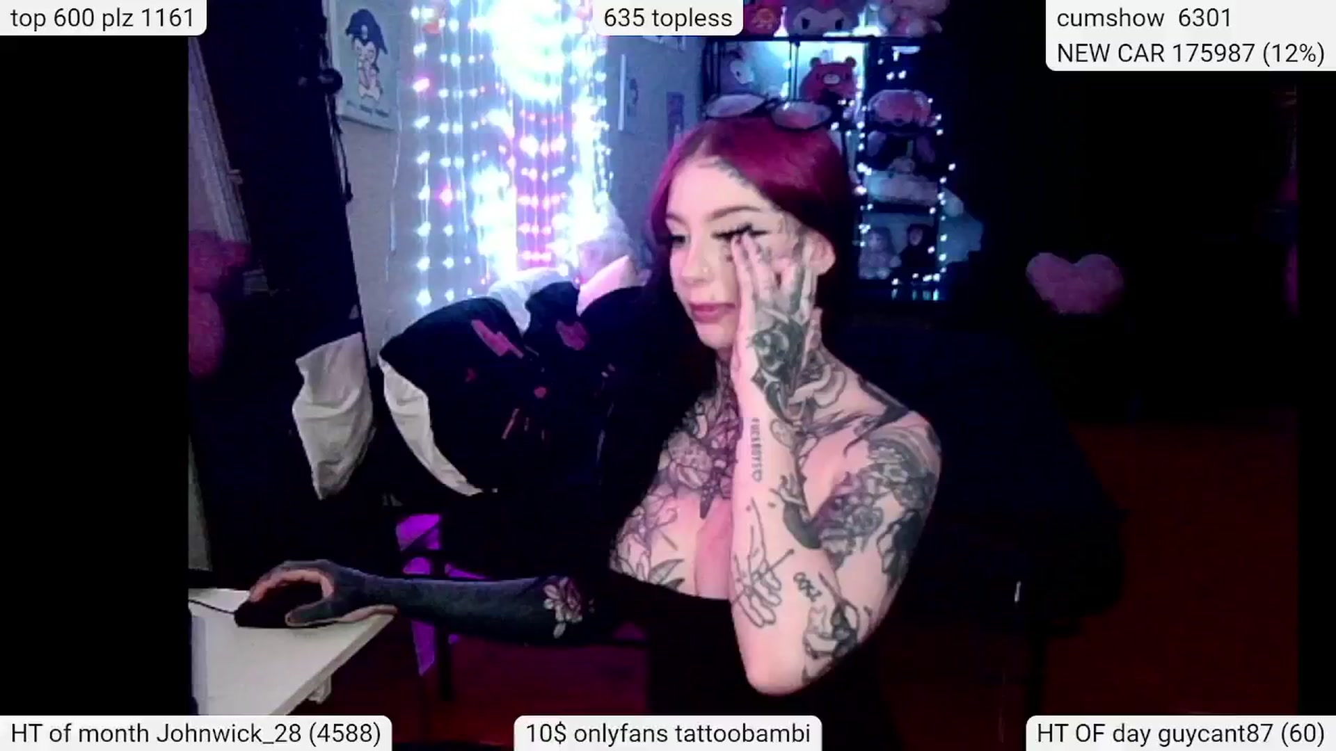 Gallery image thumbnail from Tattoobambi's myfreecams stream on, 04/26/2024, 01:52 image 6 of 20