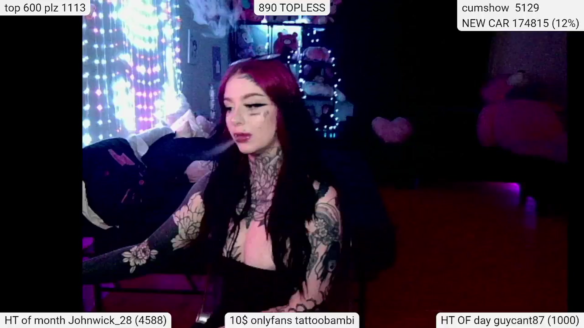 Gallery image thumbnail from Tattoobambi's myfreecams stream on, 04/26/2024, 03:25 image 1 of 20