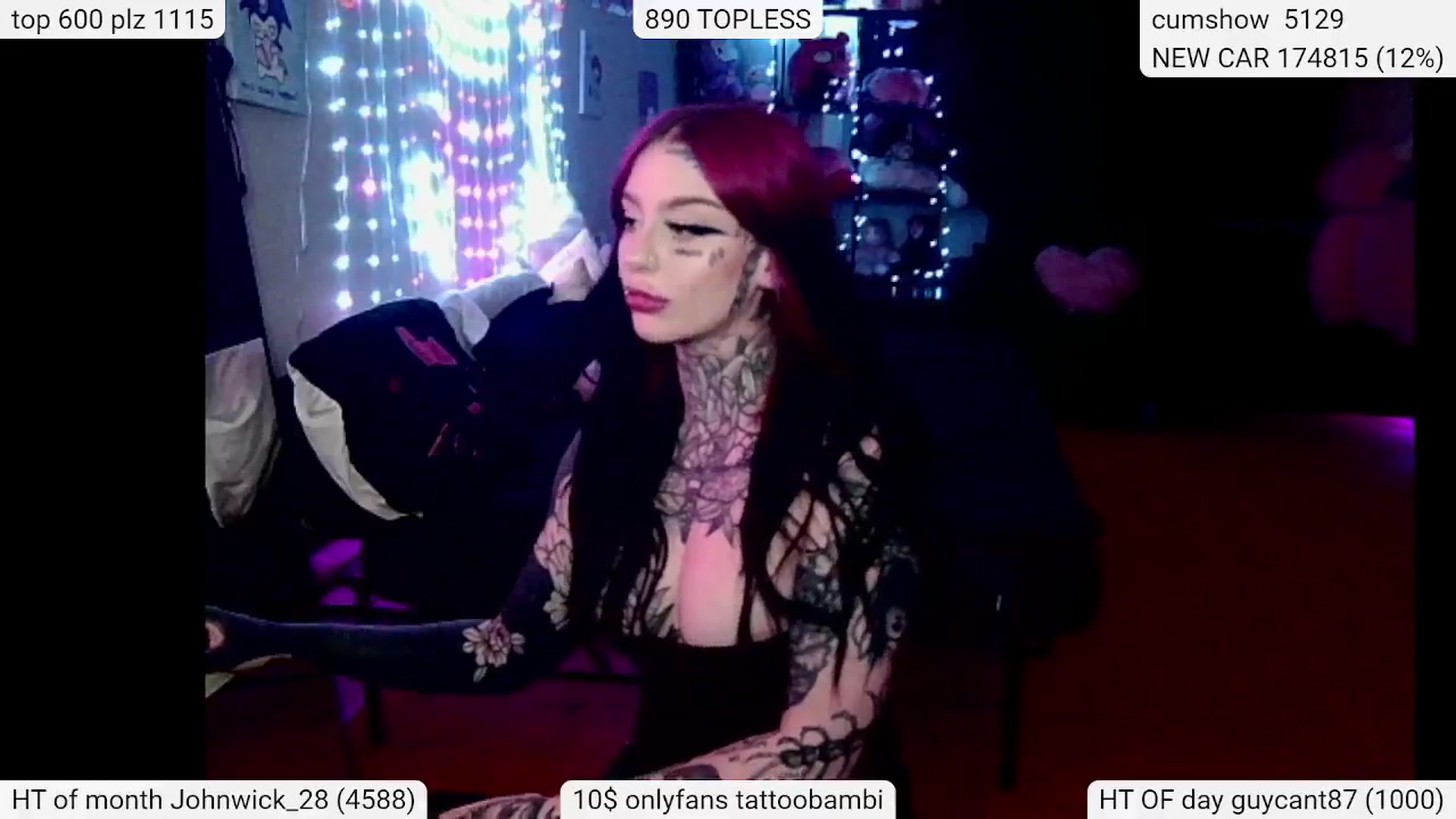 Gallery image thumbnail from Tattoobambi's myfreecams stream on, 04/26/2024, 03:25 image 11 of 20