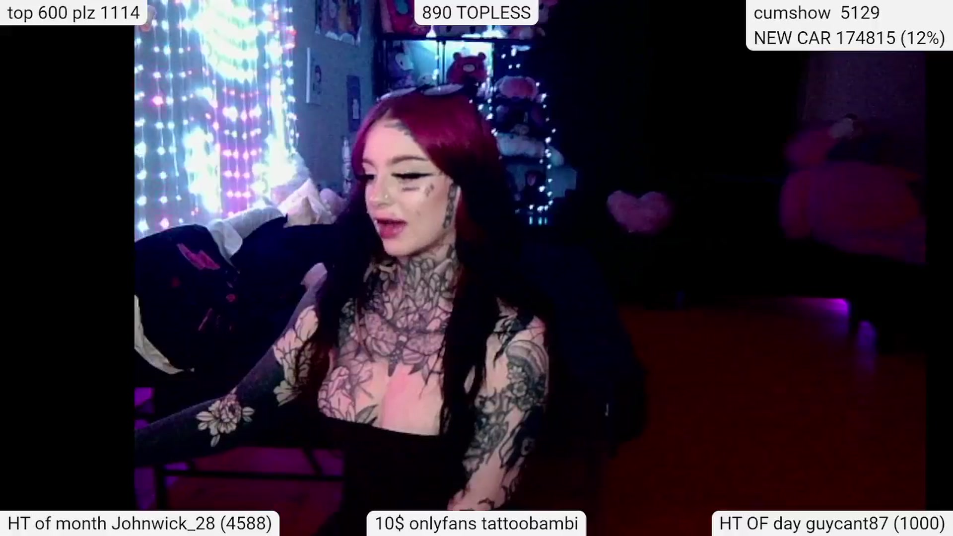 Gallery image thumbnail from Tattoobambi's myfreecams stream on, 04/26/2024, 03:25 image 6 of 20