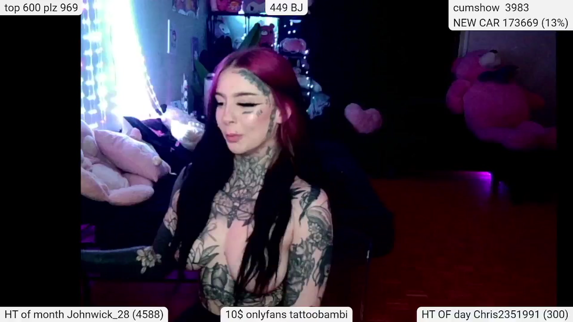 Gallery image thumbnail from Tattoobambi's myfreecams stream on, 04/28/2024, 03:25 image 15 of 20