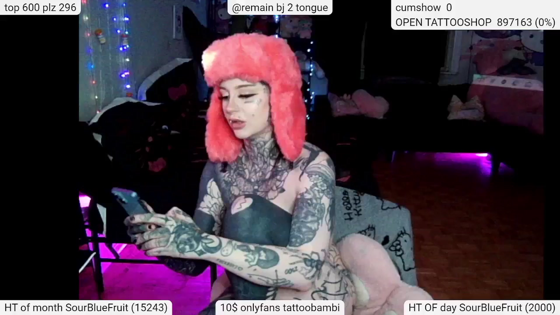 Gallery image thumbnail from Tattoobambi's myfreecams stream on, 05/06/2024, 03:16 image 12 of 20