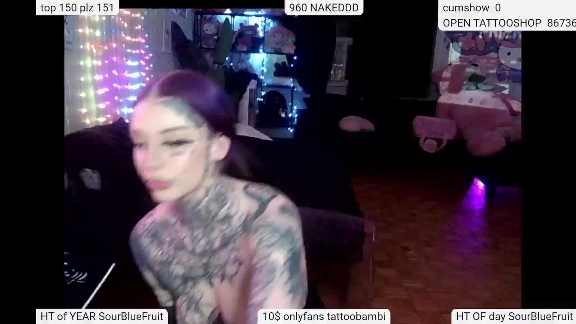 Gallery image thumbnail from Tattoobambi's myfreecams stream on, 05/09/2024, 02:04 image 11 of 20