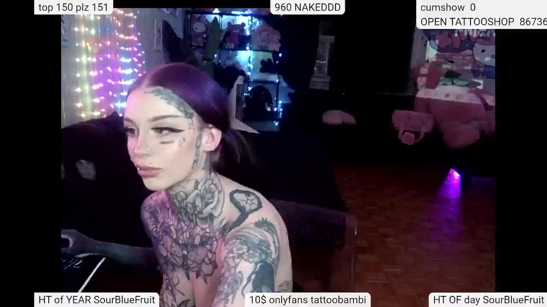 Gallery image thumbnail from Tattoobambi's myfreecams stream on, 05/09/2024, 02:04 image 13 of 20