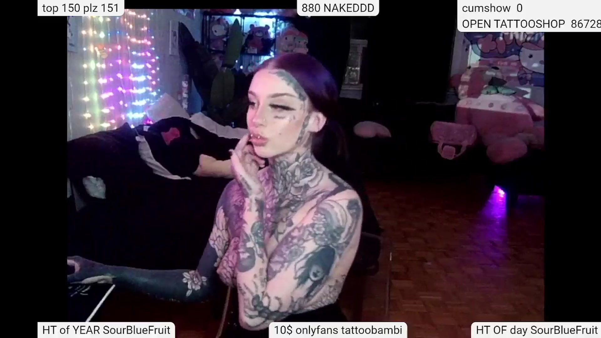 Gallery image thumbnail from Tattoobambi's myfreecams stream on, 05/09/2024, 02:04 image 17 of 20