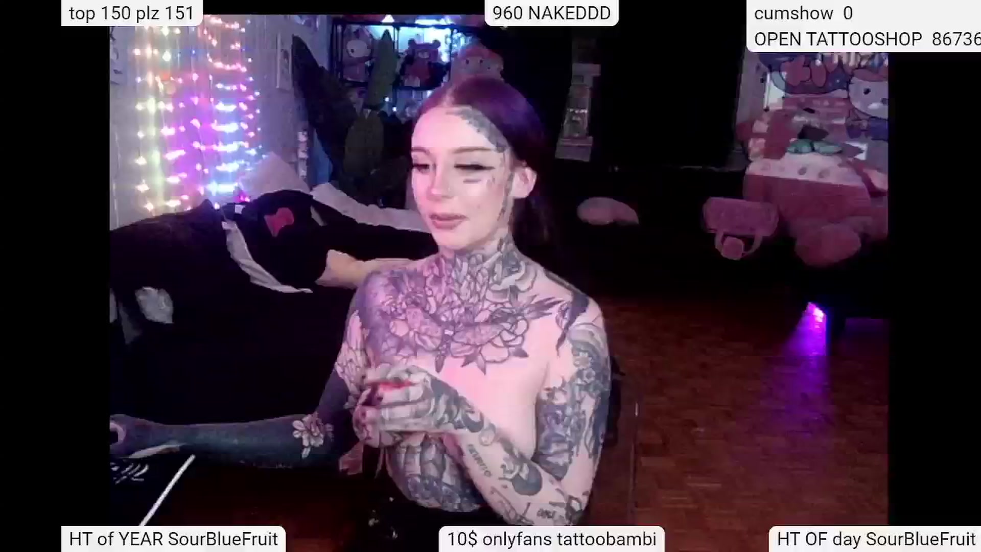 Gallery image thumbnail from Tattoobambi's myfreecams stream on, 05/09/2024, 02:04 image 10 of 20