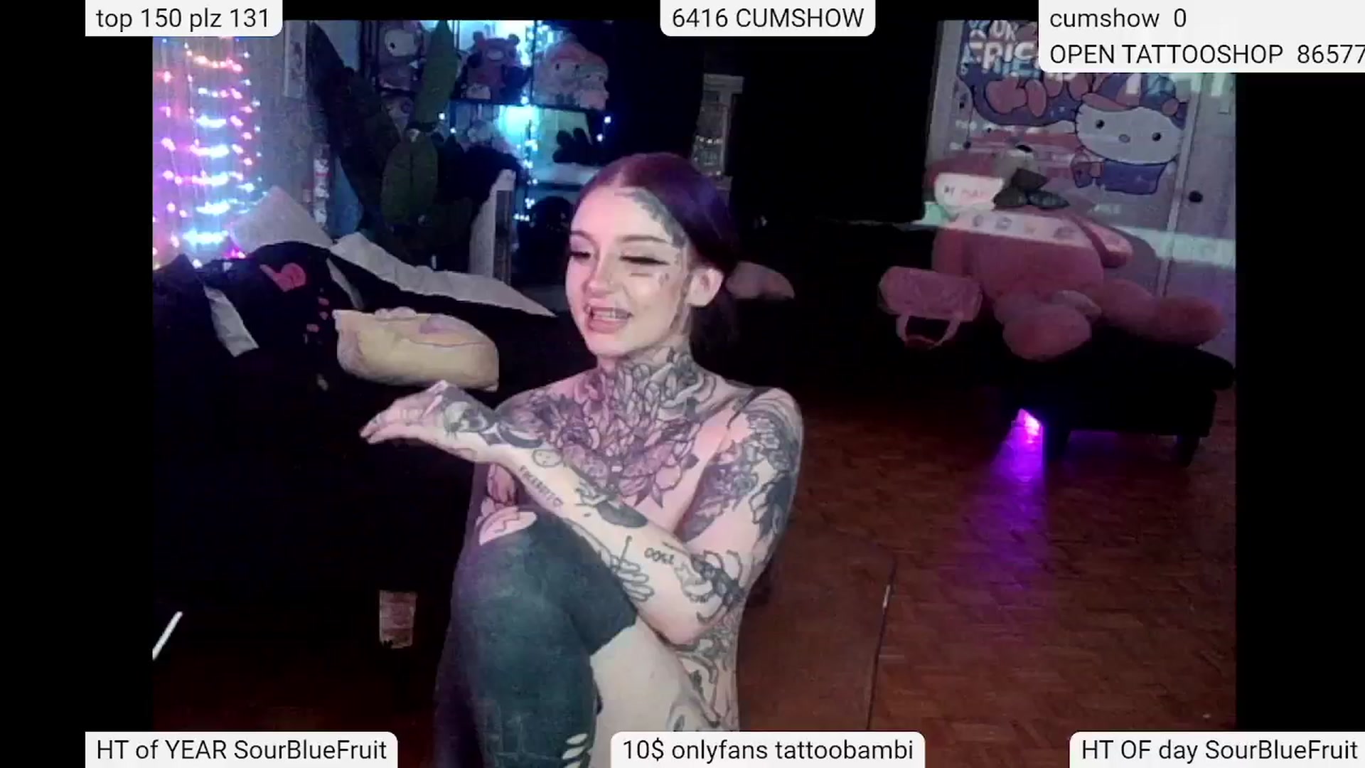 Gallery image thumbnail from Tattoobambi's myfreecams stream on, 05/09/2024, 04:31 image 14 of 20