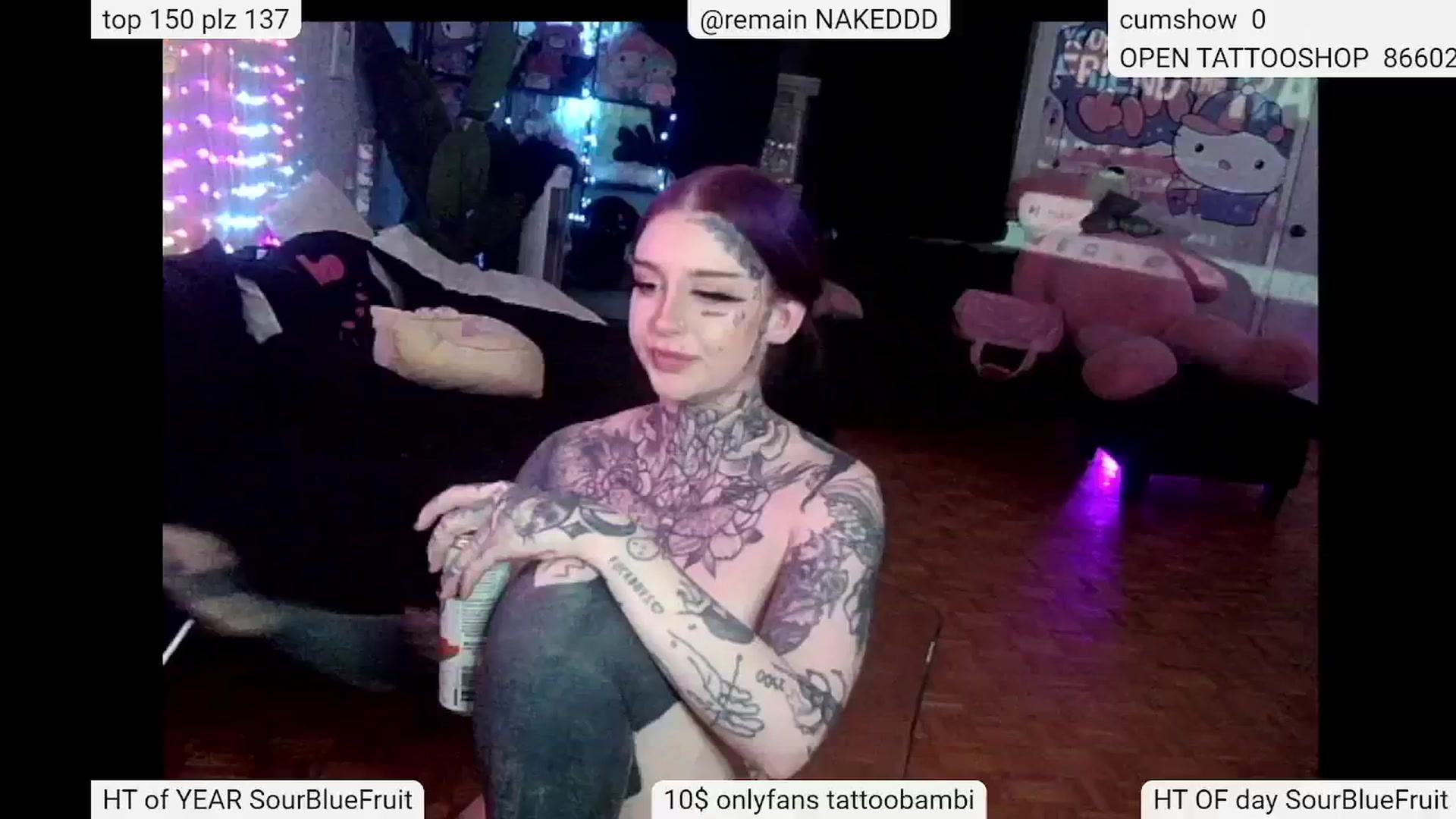 Gallery image thumbnail from Tattoobambi's myfreecams stream on, 05/09/2024, 04:31 image 11 of 20