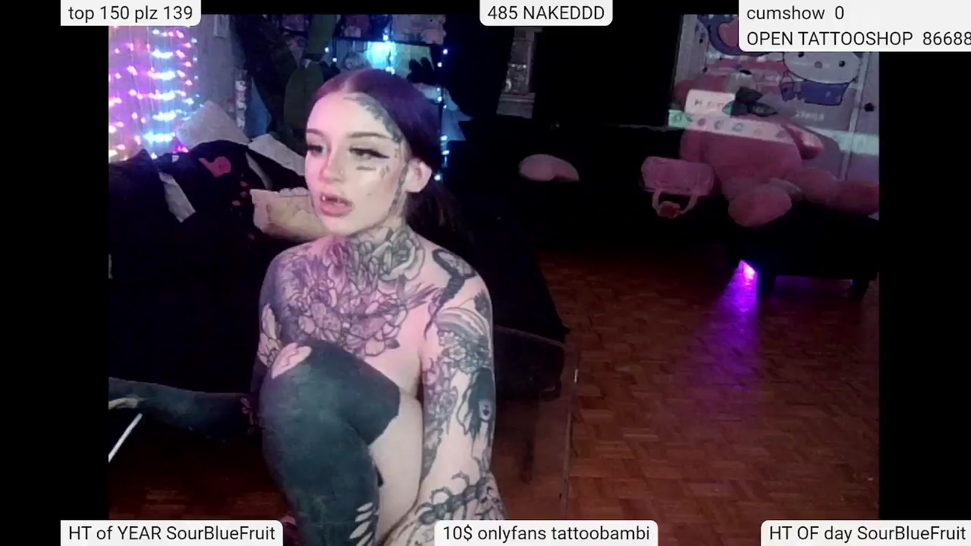 Gallery image thumbnail from Tattoobambi's myfreecams stream on, 05/09/2024, 04:31 image 7 of 20