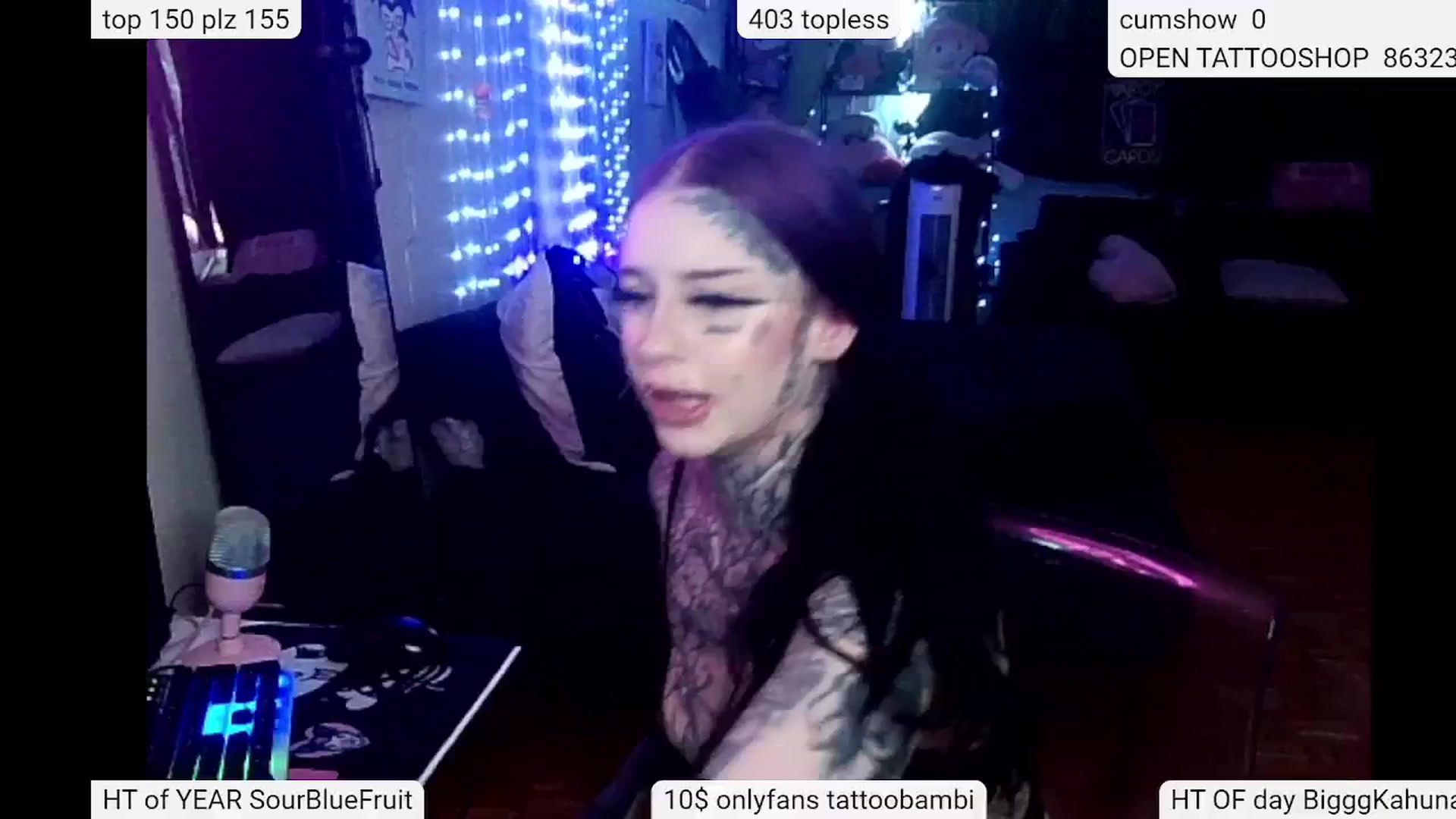 Gallery image thumbnail from Tattoobambi's myfreecams stream on, 05/11/2024, 24:44 image 9 of 20