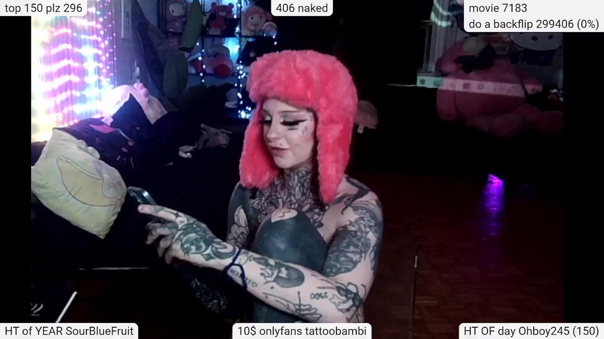 Gallery image thumbnail from Tattoobambi's myfreecams stream on, 05/18/2024, 04:15 image 17 of 20