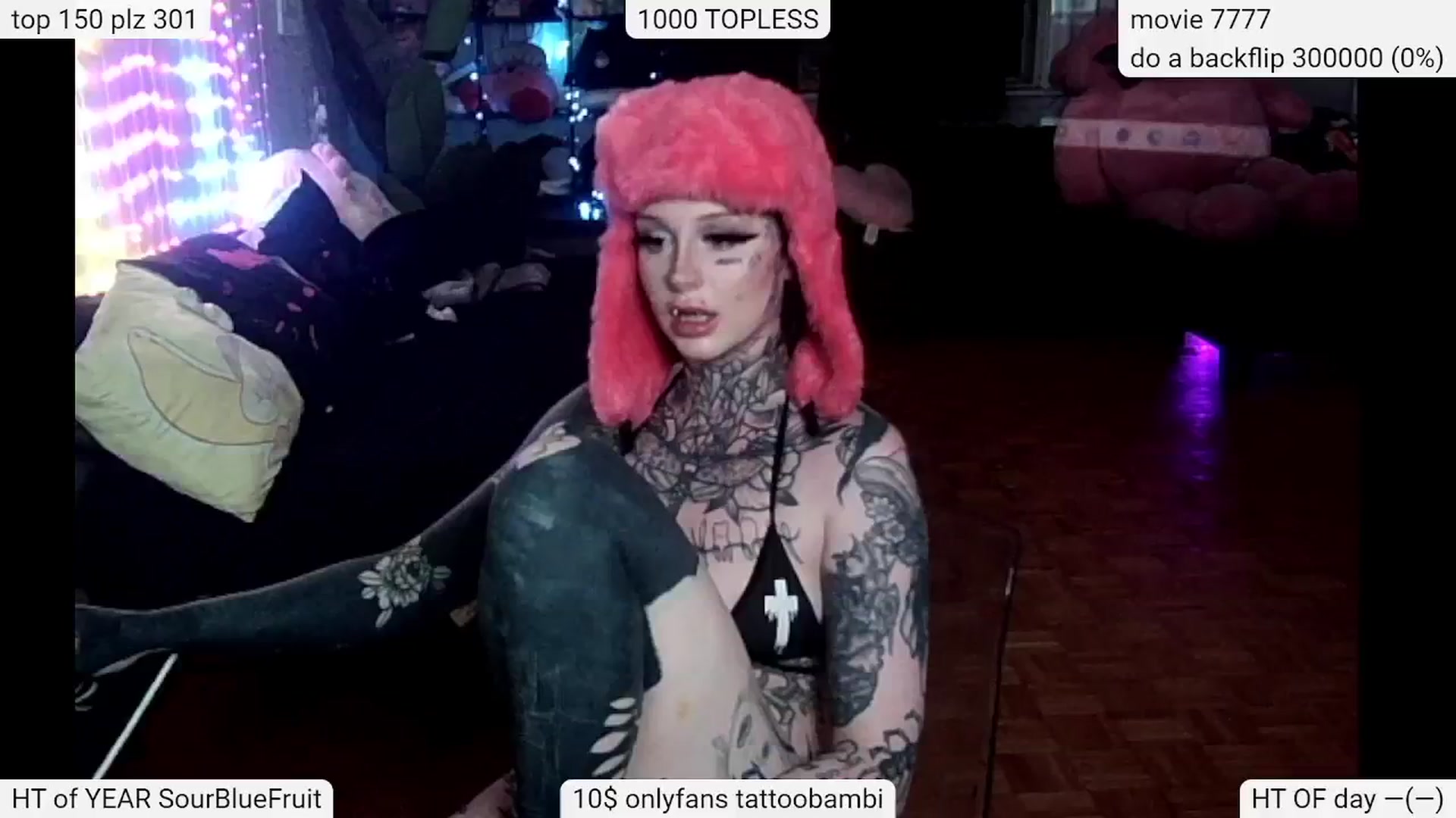 Gallery image thumbnail from Tattoobambi's myfreecams stream on, 05/18/2024, 04:15 image 1 of 20