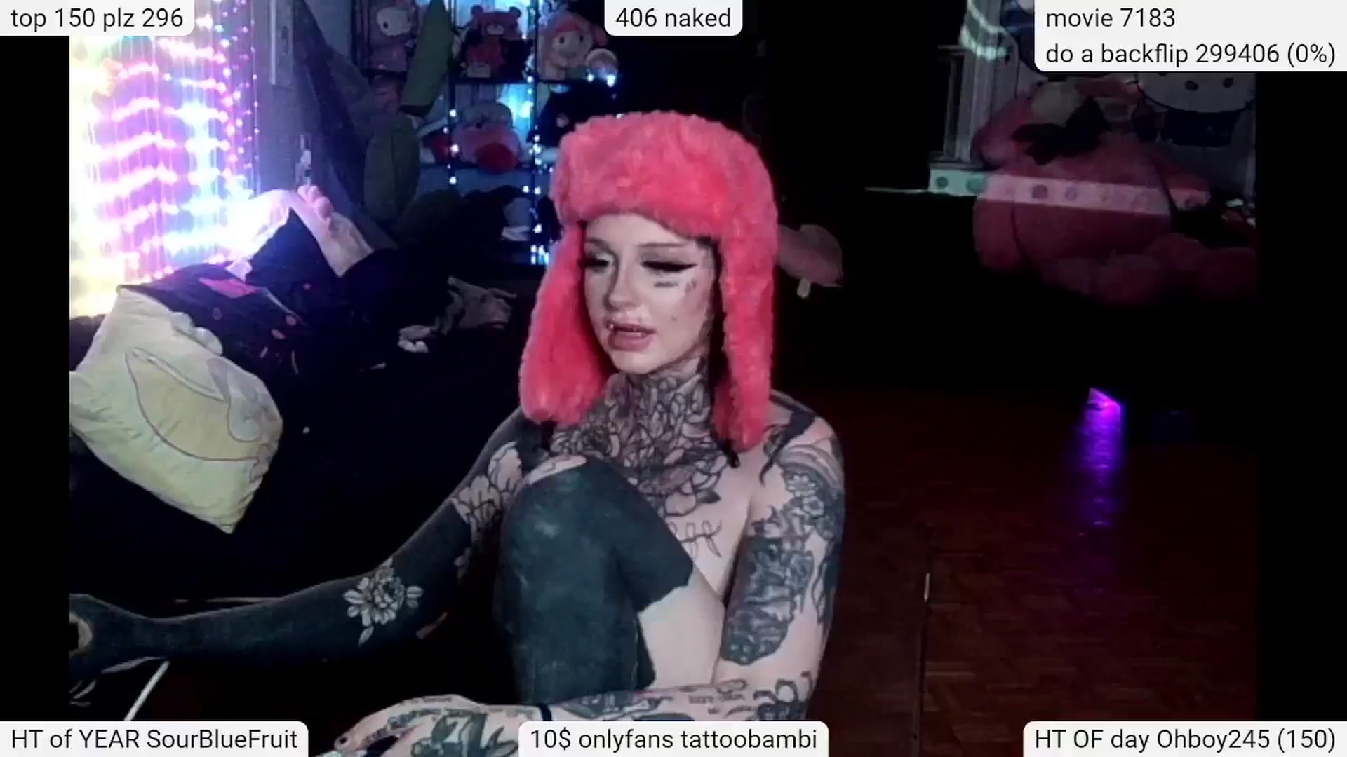 Gallery image thumbnail from Tattoobambi's myfreecams stream on, 05/18/2024, 04:15 image 16 of 20