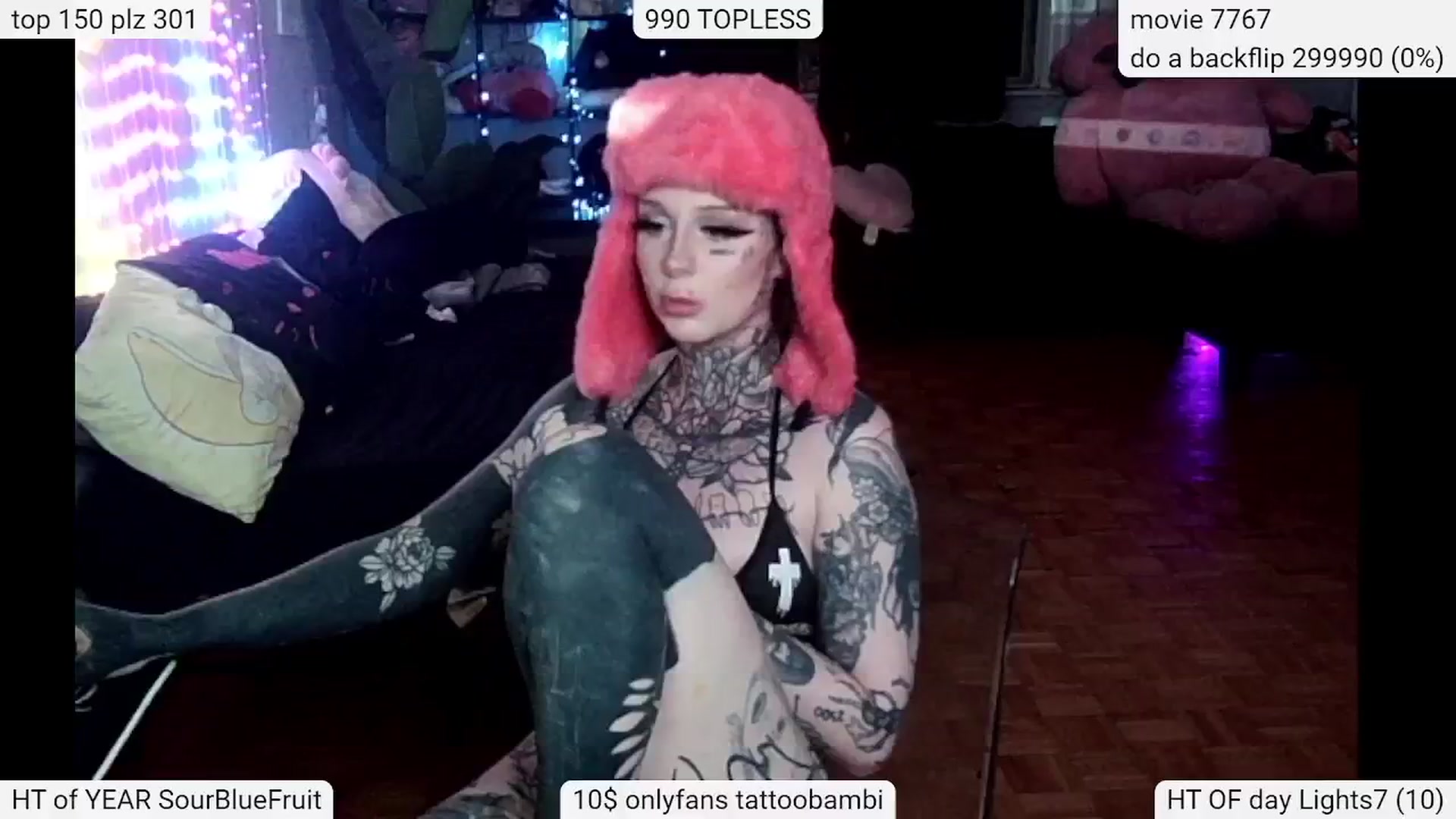 Gallery image thumbnail from Tattoobambi's myfreecams stream on, 05/18/2024, 04:15 image 2 of 20