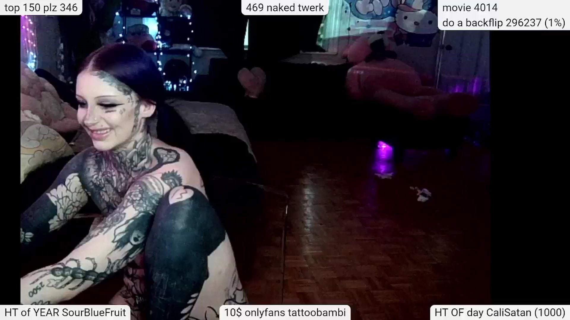 Gallery image thumbnail from Tattoobambi's myfreecams stream on, 05/21/2024, 01:44 image 9 of 20