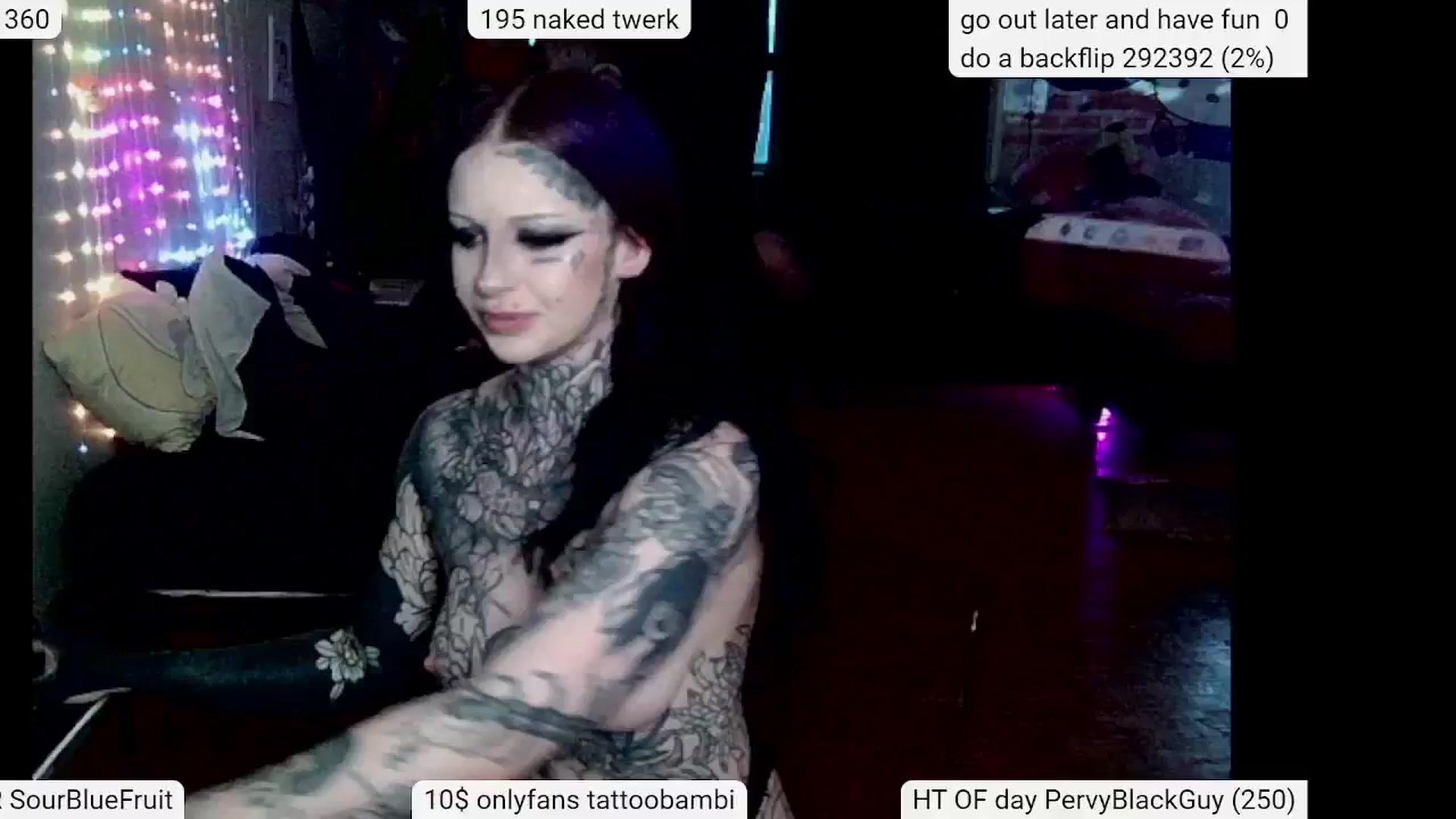 Gallery image thumbnail from Tattoobambi's myfreecams stream on, 05/23/2024, 24:56 image 19 of 20