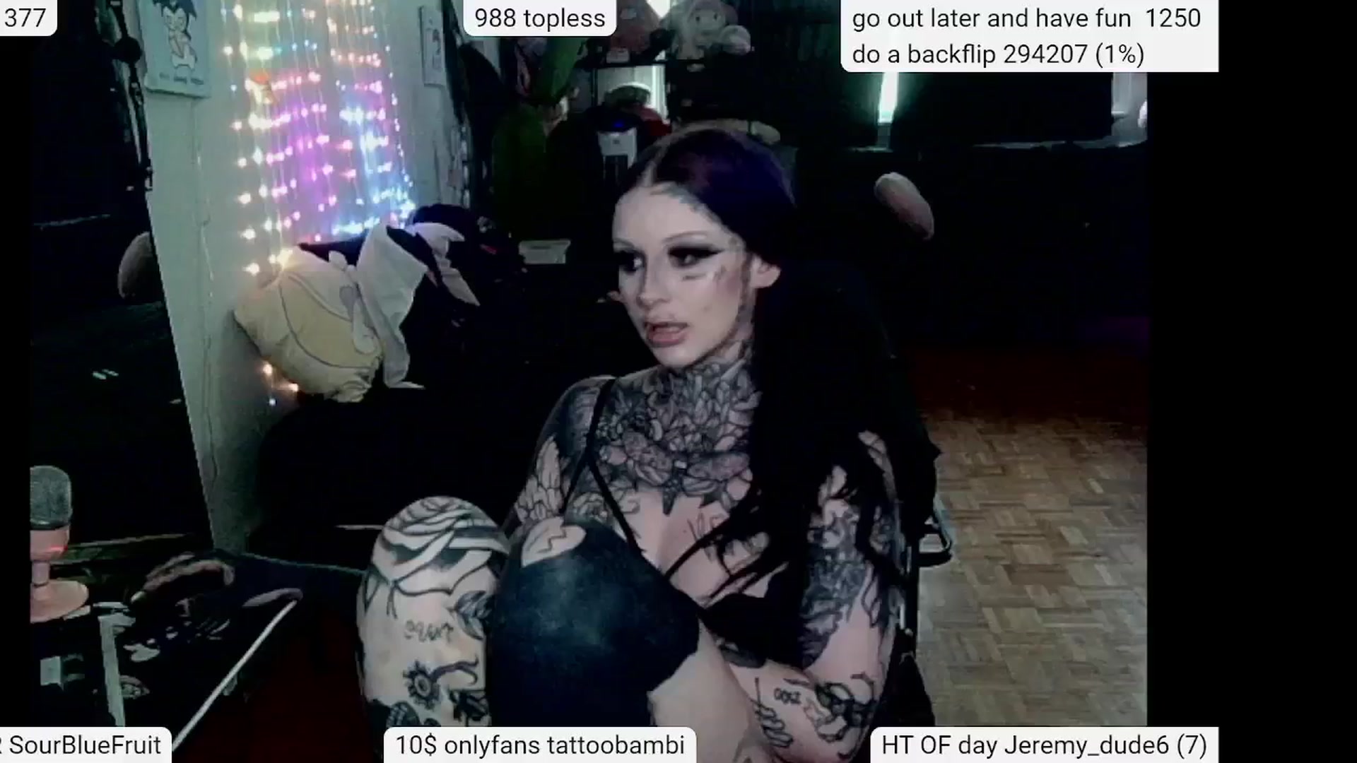 Gallery image thumbnail from Tattoobambi's myfreecams stream on, 05/23/2024, 24:56 image 7 of 20