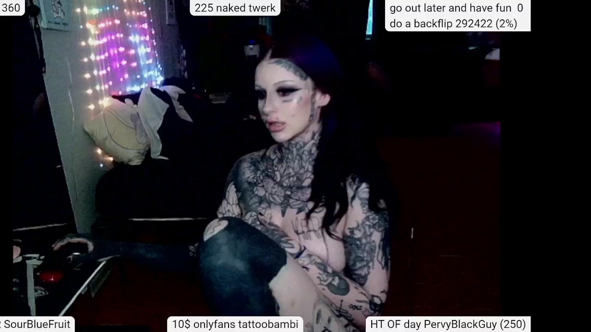 Gallery image thumbnail from Tattoobambi's myfreecams stream on, 05/23/2024, 24:56 image 18 of 20