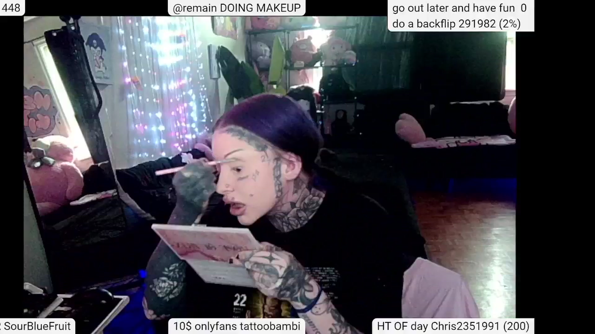 Gallery image thumbnail from Tattoobambi's myfreecams stream on, 05/25/2024, 20:45 image 6 of 20