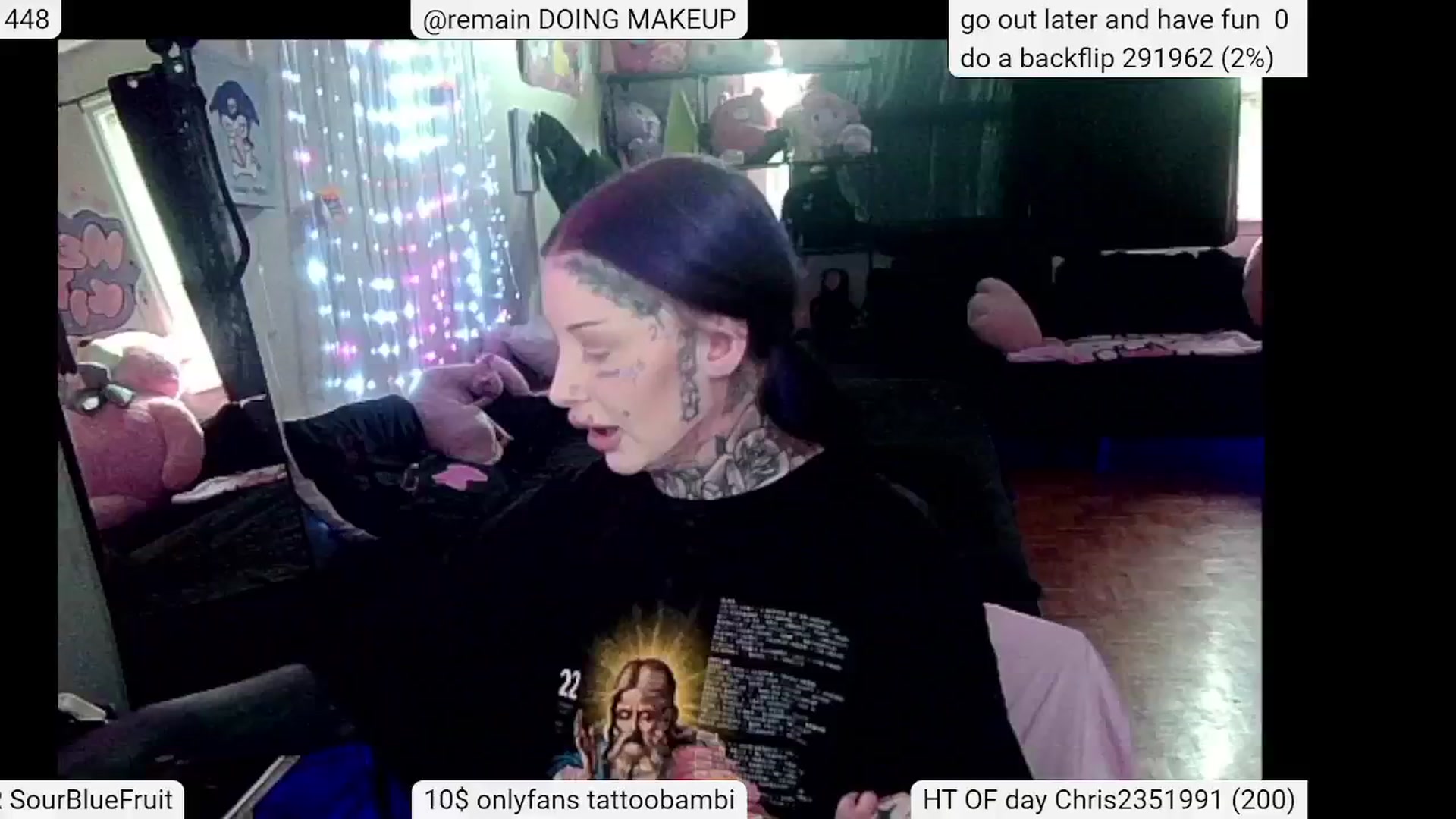 Gallery image thumbnail from Tattoobambi's myfreecams stream on, 05/25/2024, 20:45 image 20 of 20