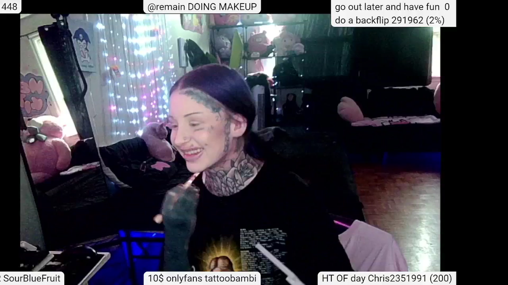 Gallery image thumbnail from Tattoobambi's myfreecams stream on, 05/25/2024, 20:45 image 18 of 20