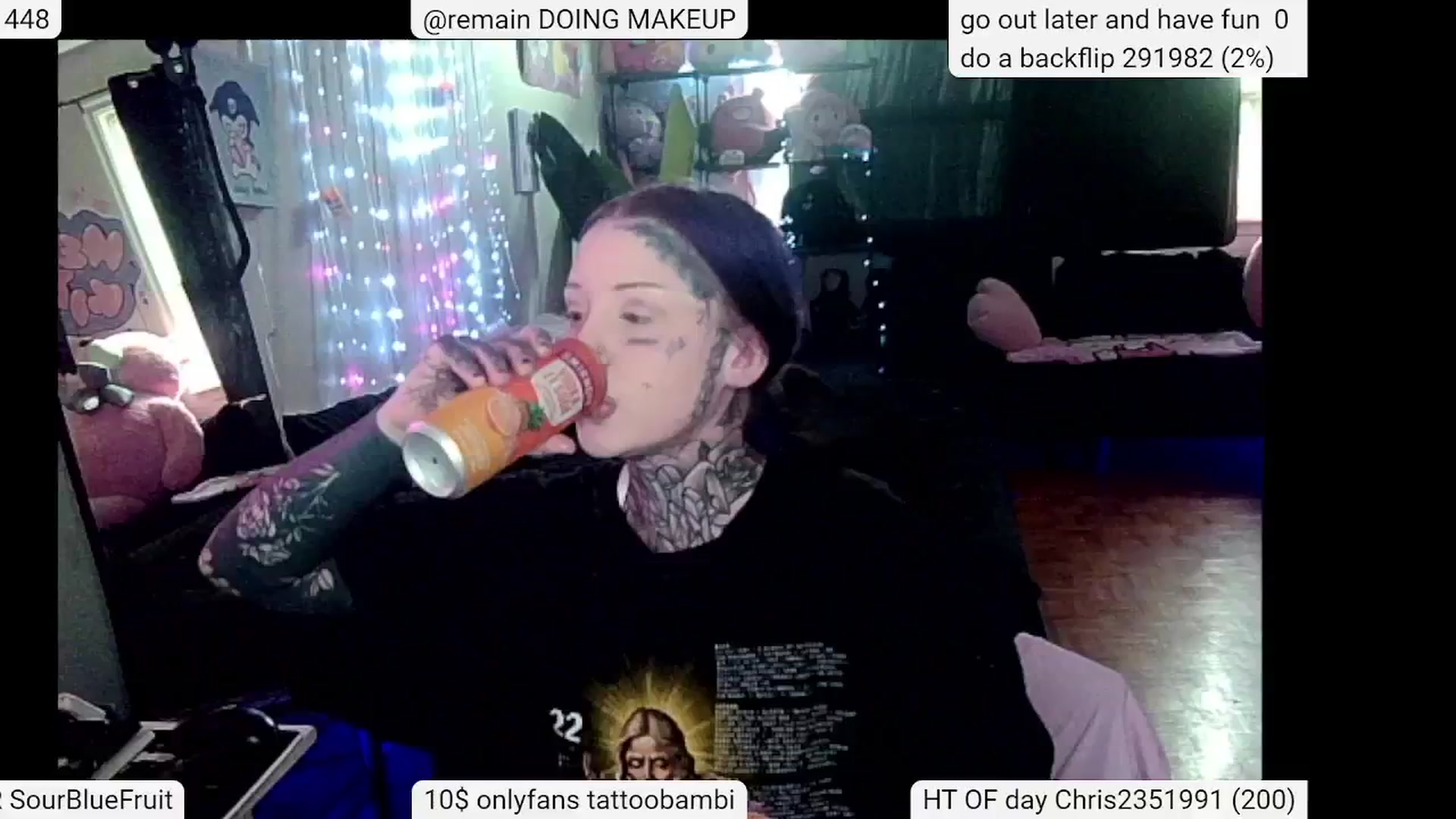 Gallery image thumbnail from Tattoobambi's myfreecams stream on, 05/25/2024, 20:45 image 7 of 20