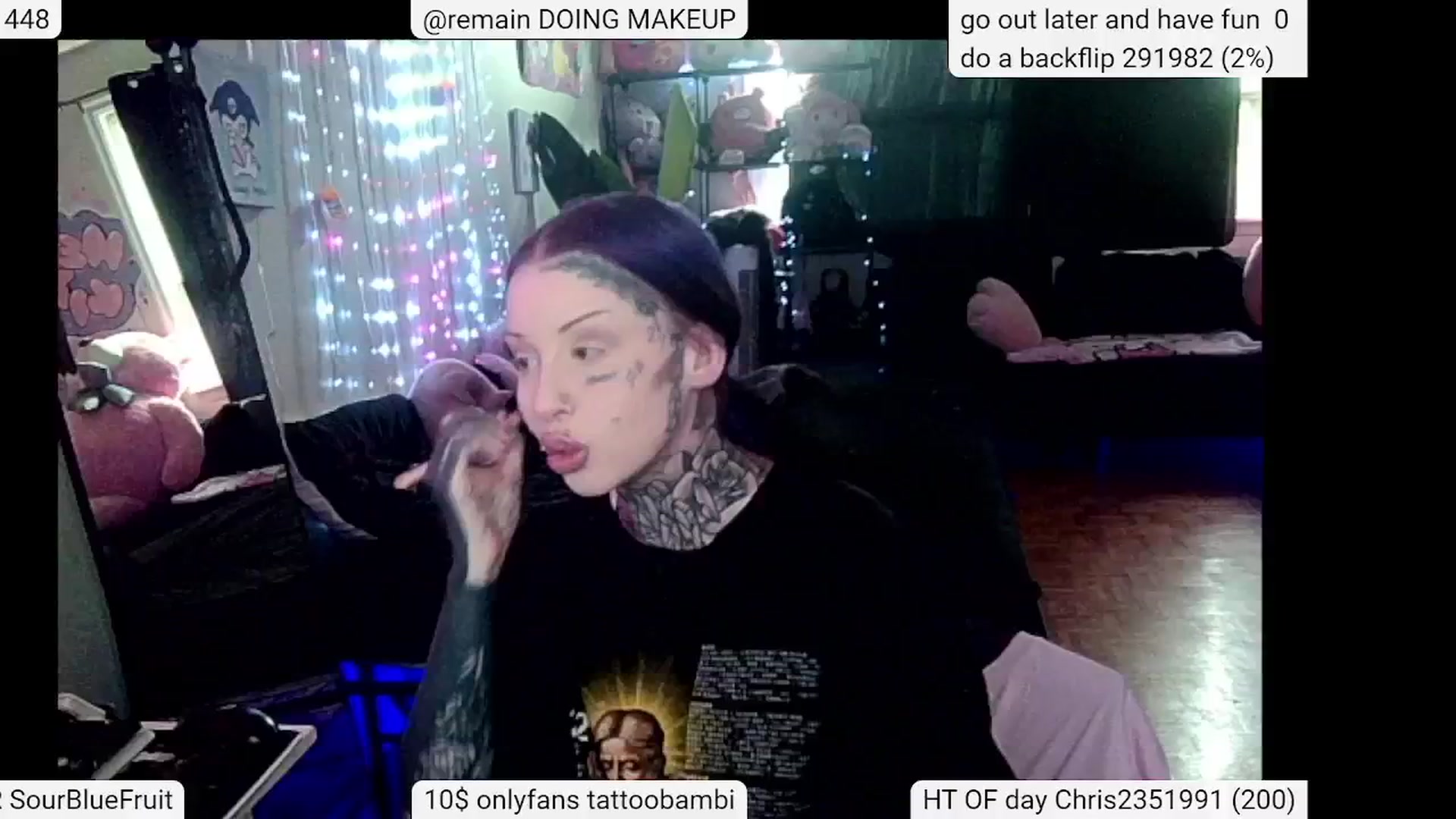 Gallery image thumbnail from Tattoobambi's myfreecams stream on, 05/25/2024, 20:45 image 14 of 20