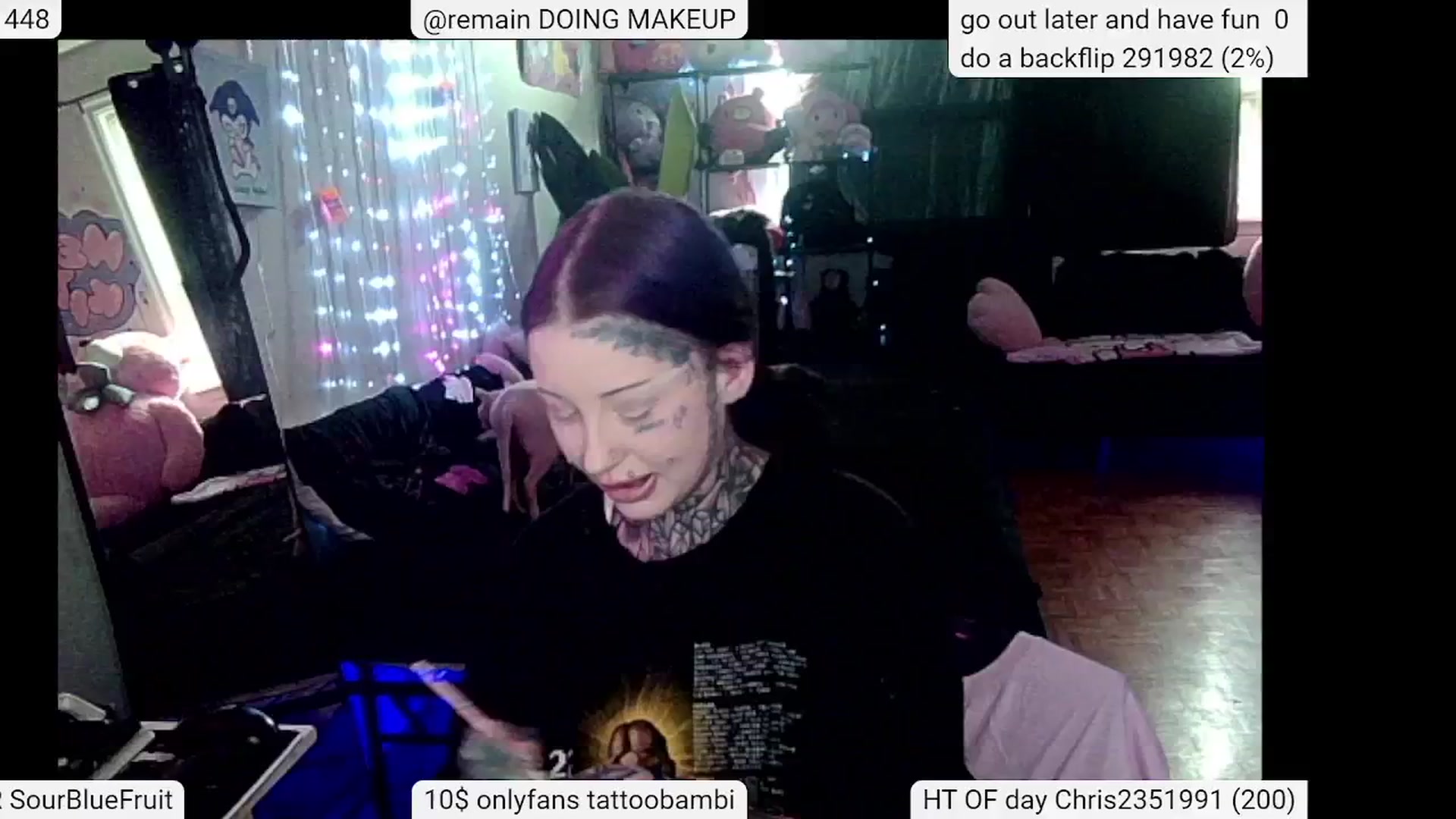 Gallery image thumbnail from Tattoobambi's myfreecams stream on, 05/25/2024, 20:45 image 8 of 20