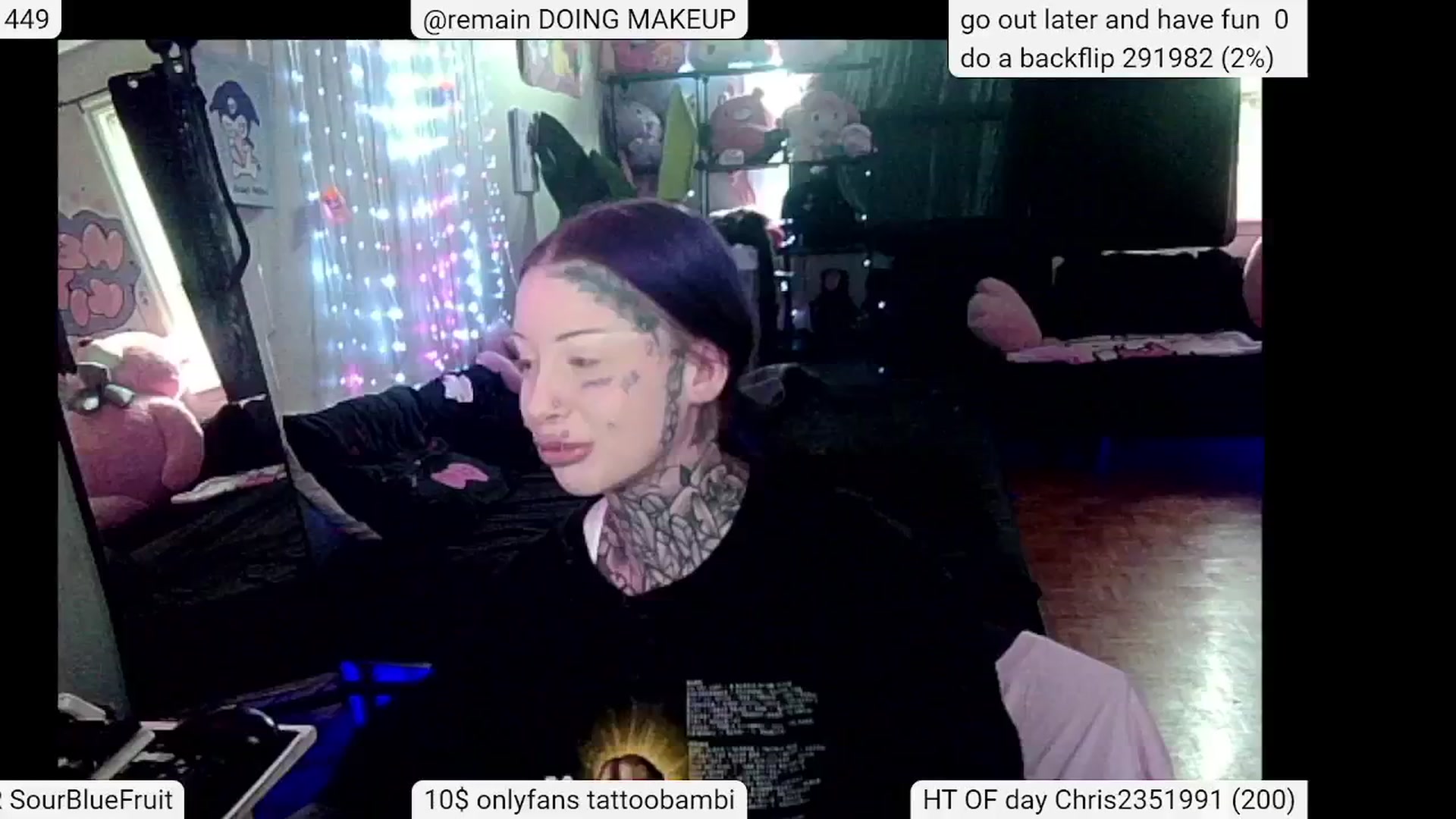 Gallery image thumbnail from Tattoobambi's myfreecams stream on, 05/25/2024, 20:45 image 3 of 20