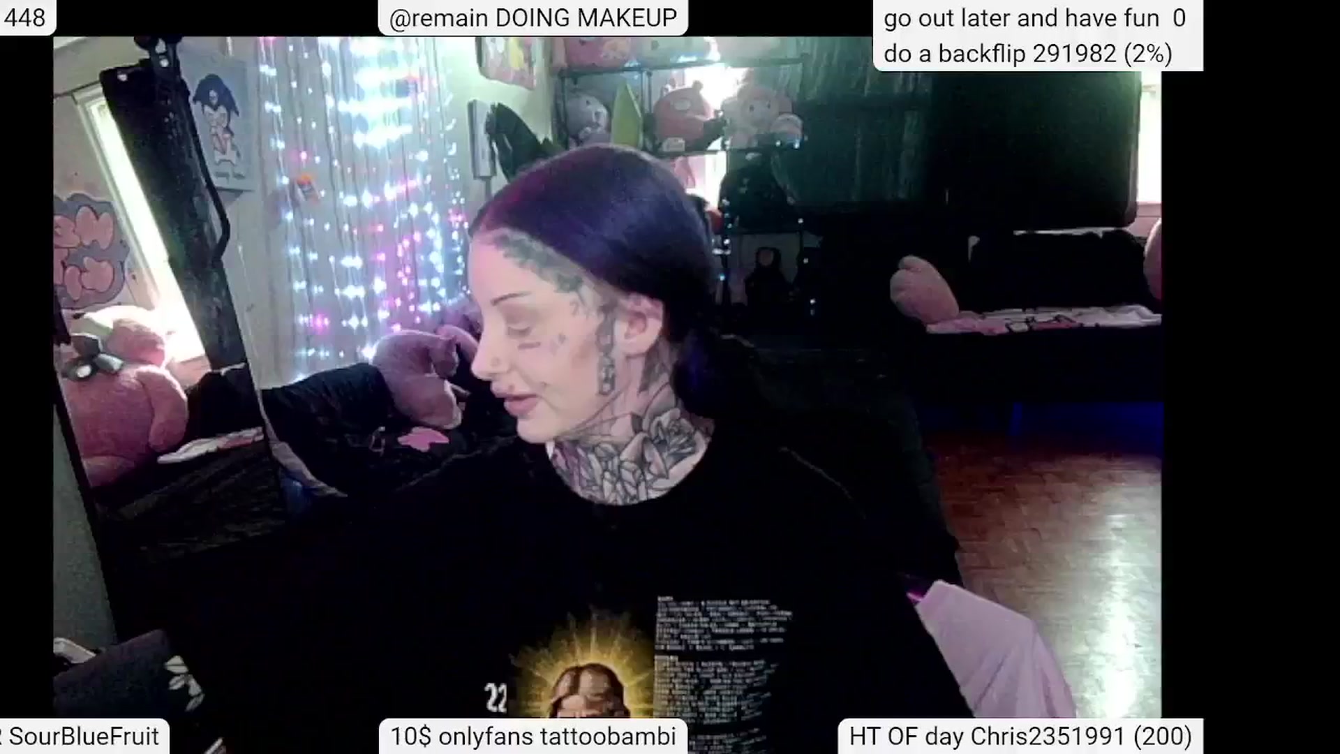 Gallery image thumbnail from Tattoobambi's myfreecams stream on, 05/25/2024, 20:45 image 15 of 20