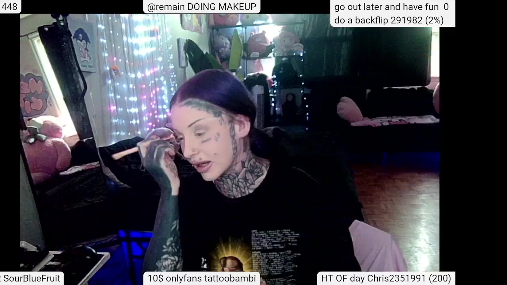 Gallery image thumbnail from Tattoobambi's myfreecams stream on, 05/25/2024, 20:45 image 11 of 20