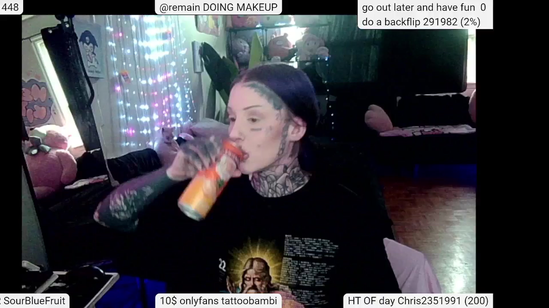 Gallery image thumbnail from Tattoobambi's myfreecams stream on, 05/25/2024, 20:45 image 17 of 20