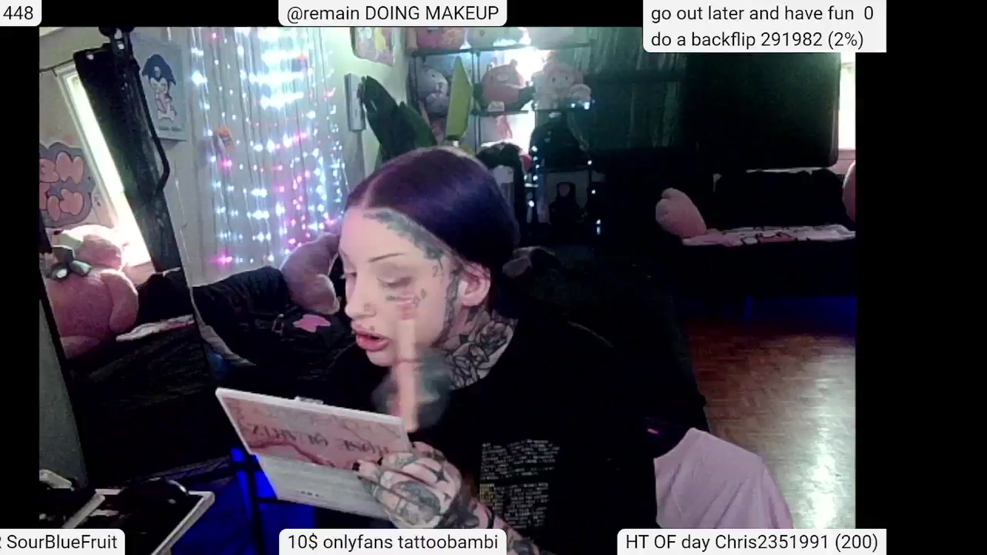 Gallery image thumbnail from Tattoobambi's myfreecams stream on, 05/25/2024, 20:45 image 12 of 20