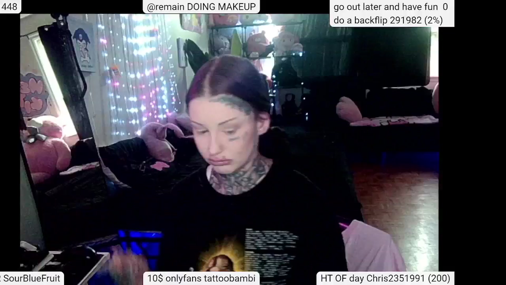 Gallery image thumbnail from Tattoobambi's myfreecams stream on, 05/25/2024, 20:45 image 16 of 20