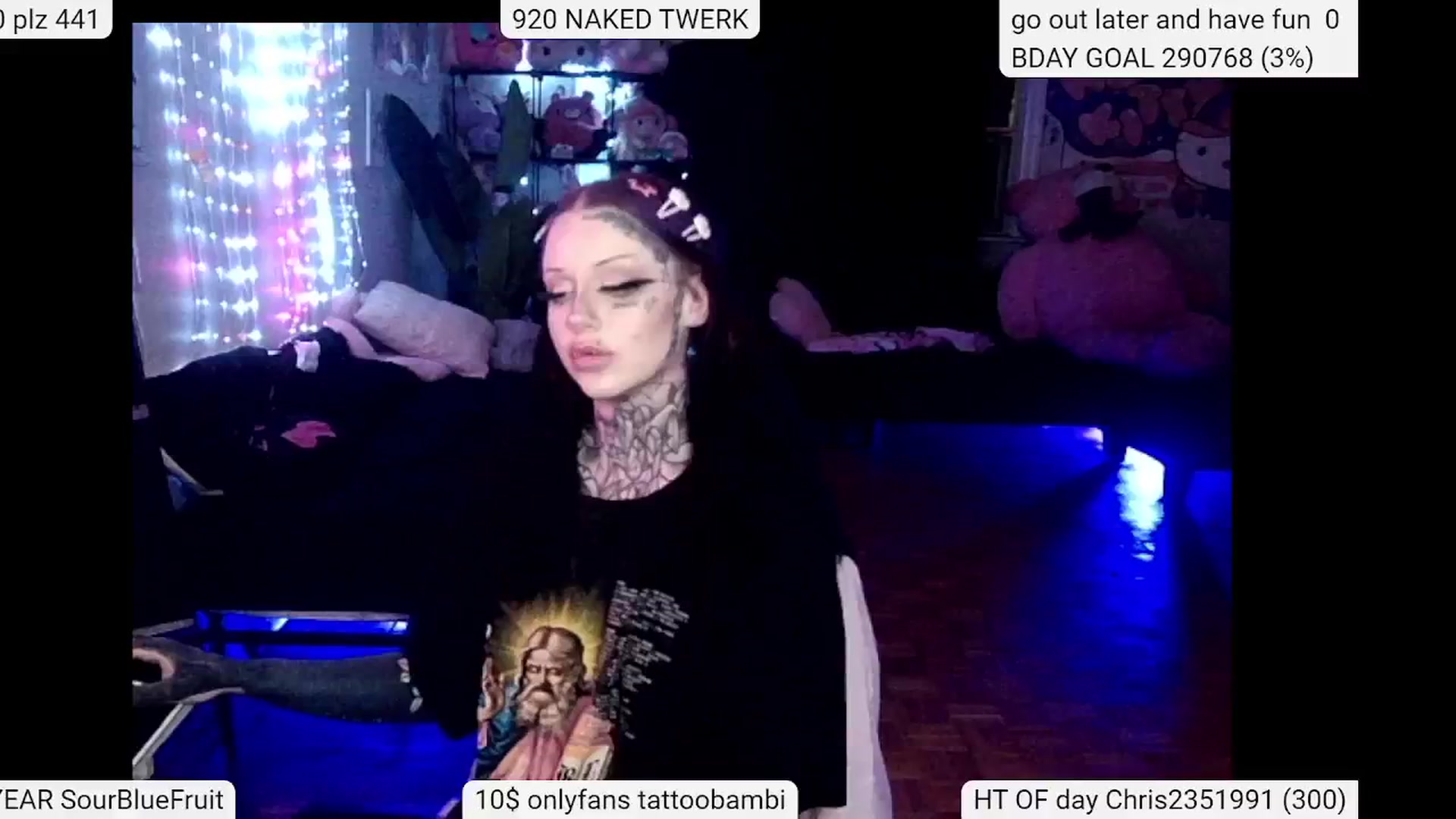 Gallery image thumbnail from Tattoobambi's myfreecams stream on, 05/26/2024, 02:36 image 9 of 20