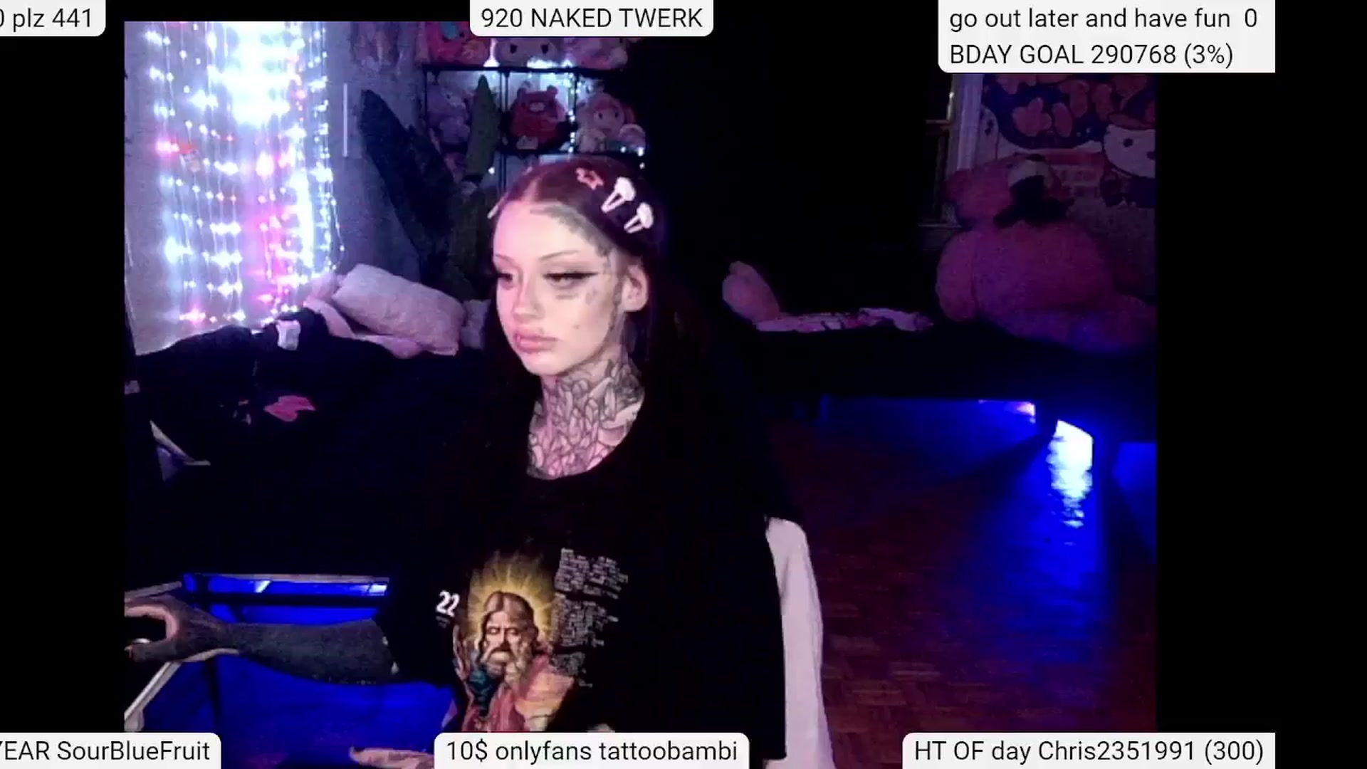 Gallery image thumbnail from Tattoobambi's myfreecams stream on, 05/26/2024, 02:36 image 6 of 20