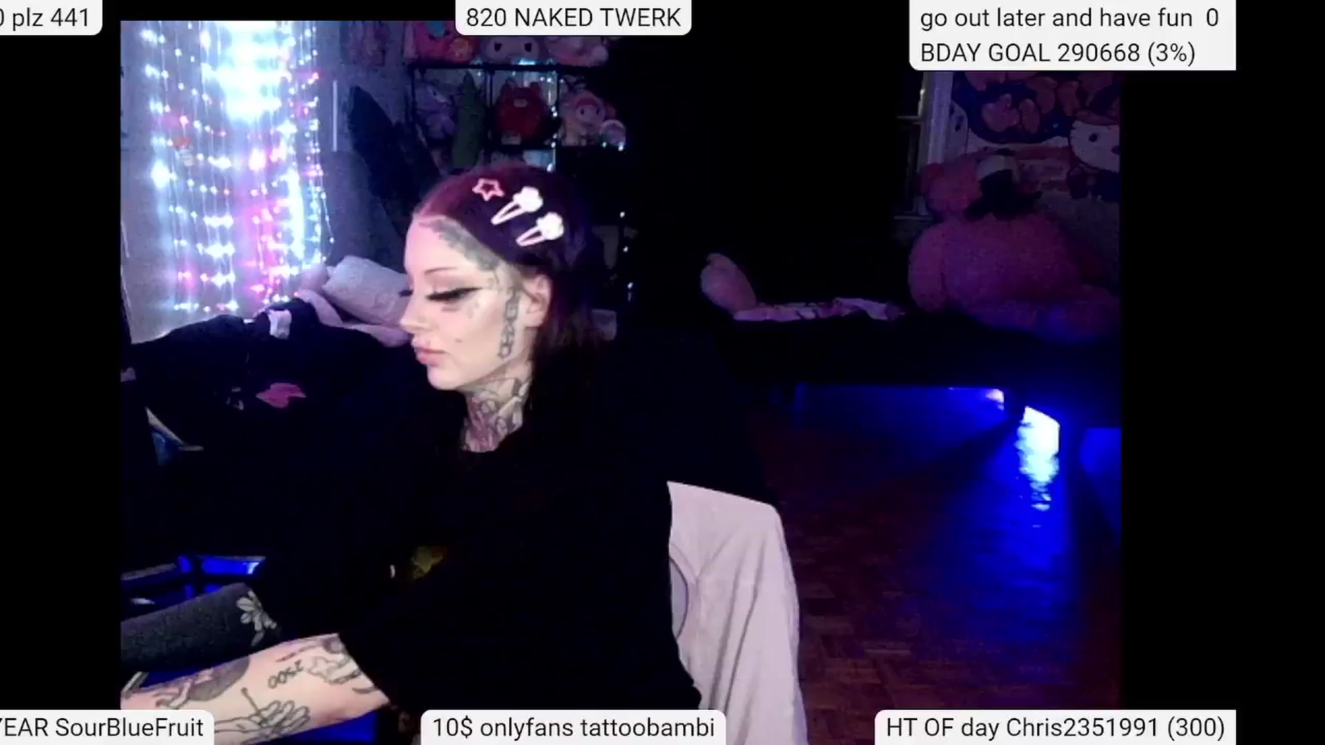 Gallery image thumbnail from Tattoobambi's myfreecams stream on, 05/26/2024, 02:36 image 15 of 20