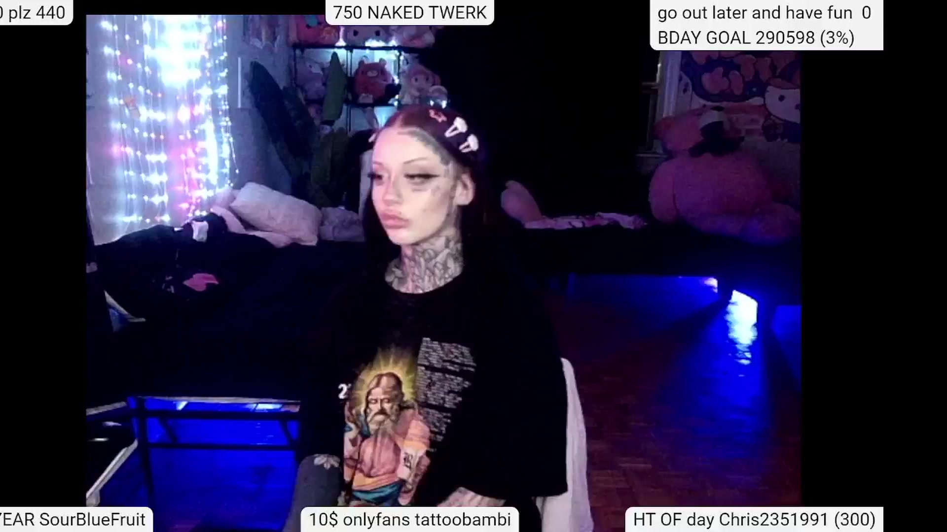 Gallery image thumbnail from Tattoobambi's myfreecams stream on, 05/26/2024, 02:36 image 18 of 20