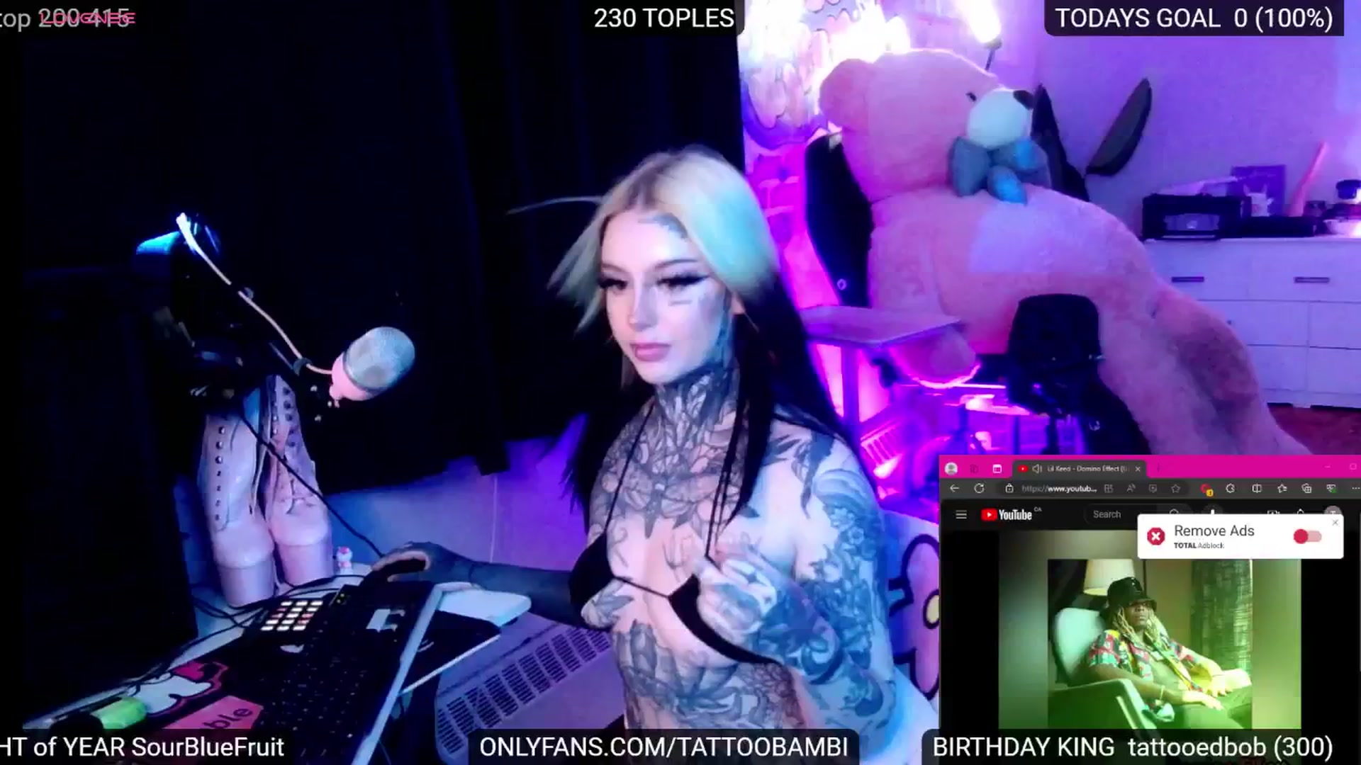 Gallery image thumbnail from Tattoobambi's myfreecams stream on, 07/11/2024, 24:58 image 16 of 20