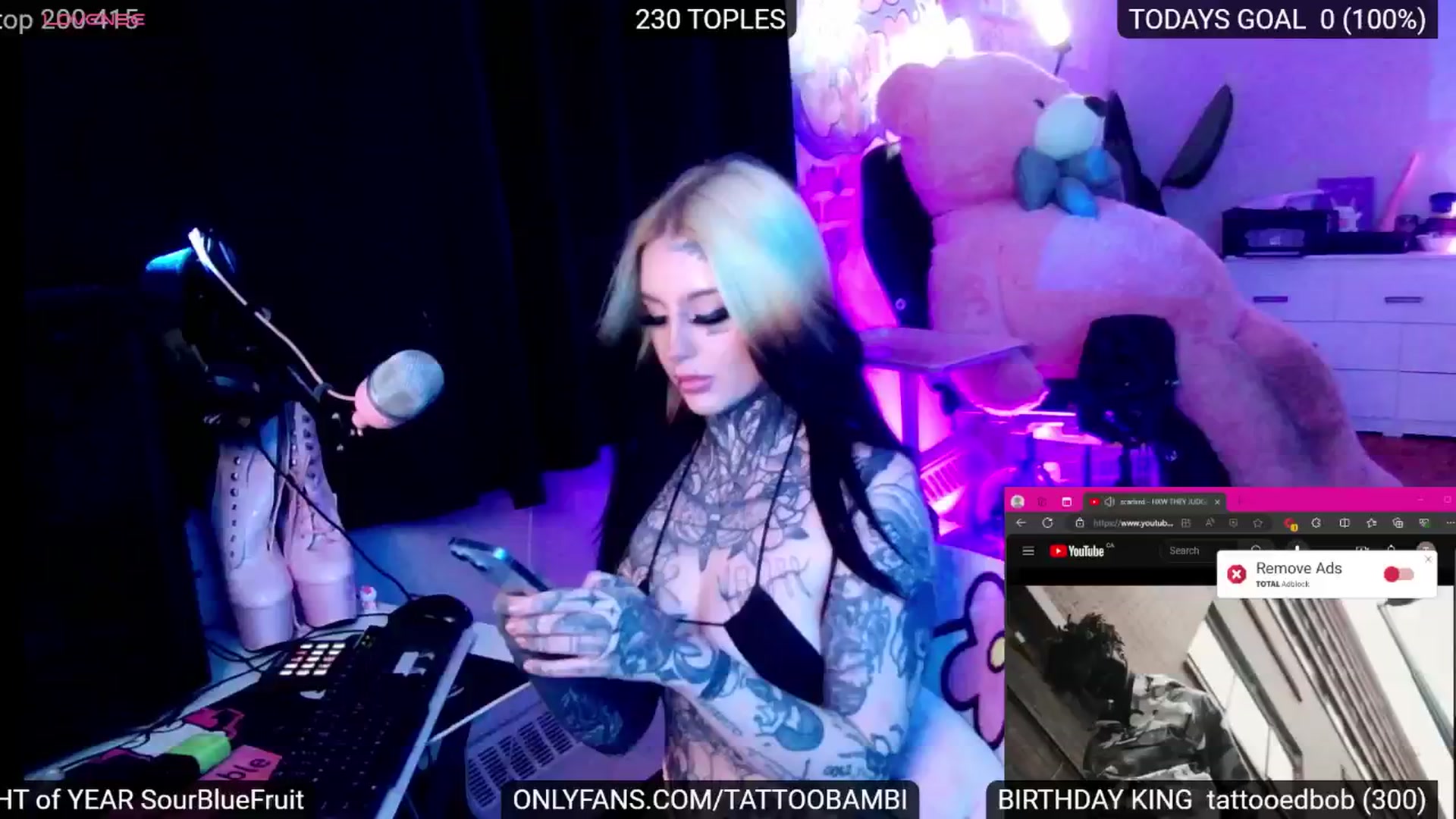 Gallery image thumbnail from Tattoobambi's myfreecams stream on, 07/11/2024, 24:58 image 15 of 20
