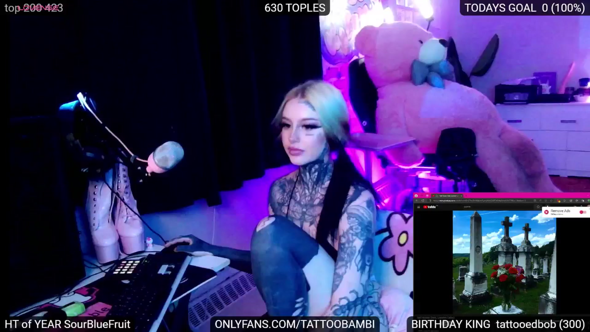Gallery image thumbnail from Tattoobambi's myfreecams stream on, 07/11/2024, 24:58 image 8 of 20
